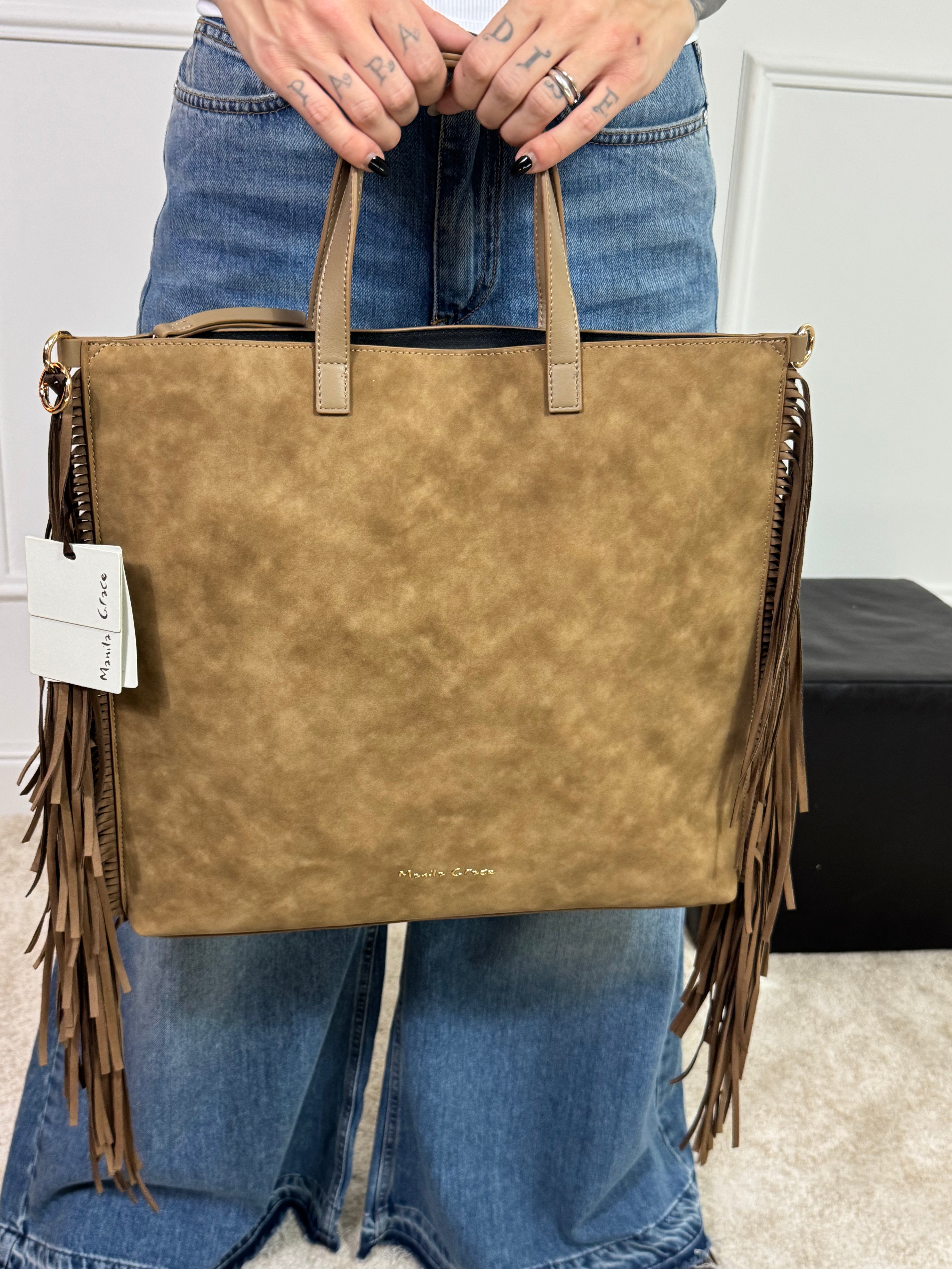 BORSA ZAINO Manila Grace CON FRANGE - ART. B803EU