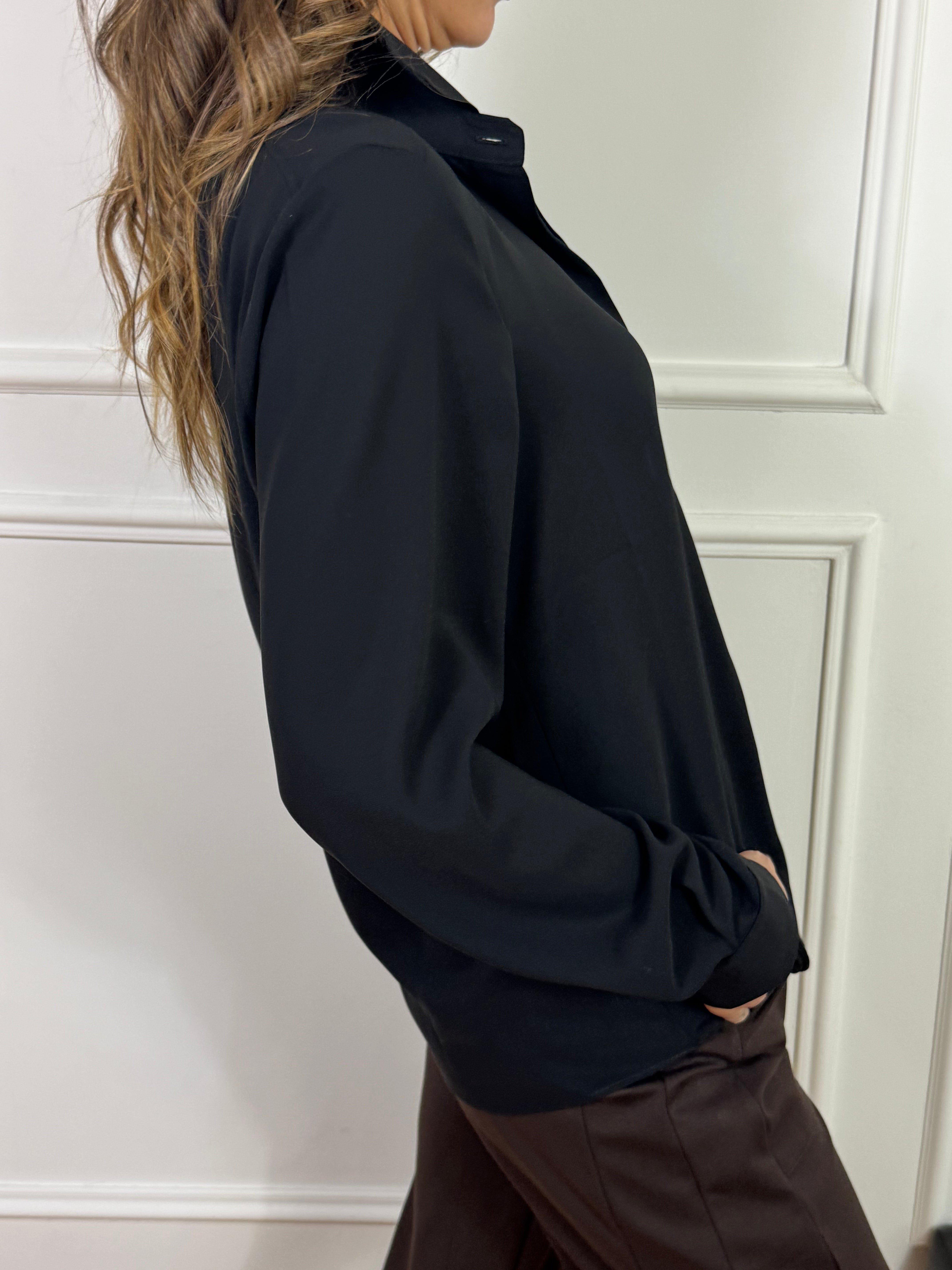 Camicia Susy Mix con COLLETTO E TASCHINO FINTO