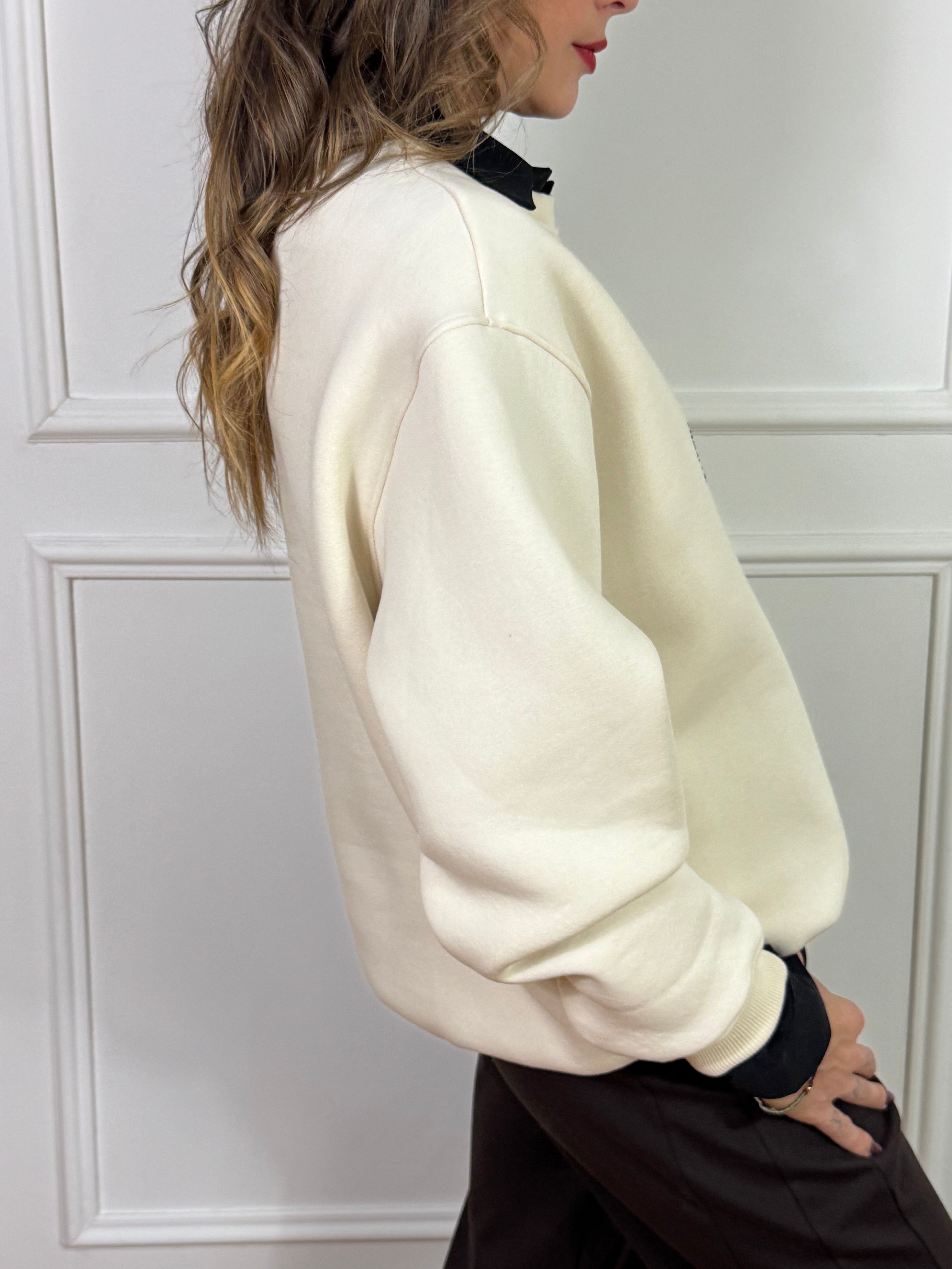 Felpa oversize Susy Mix ELEGANCE IS AN ATTITUDE