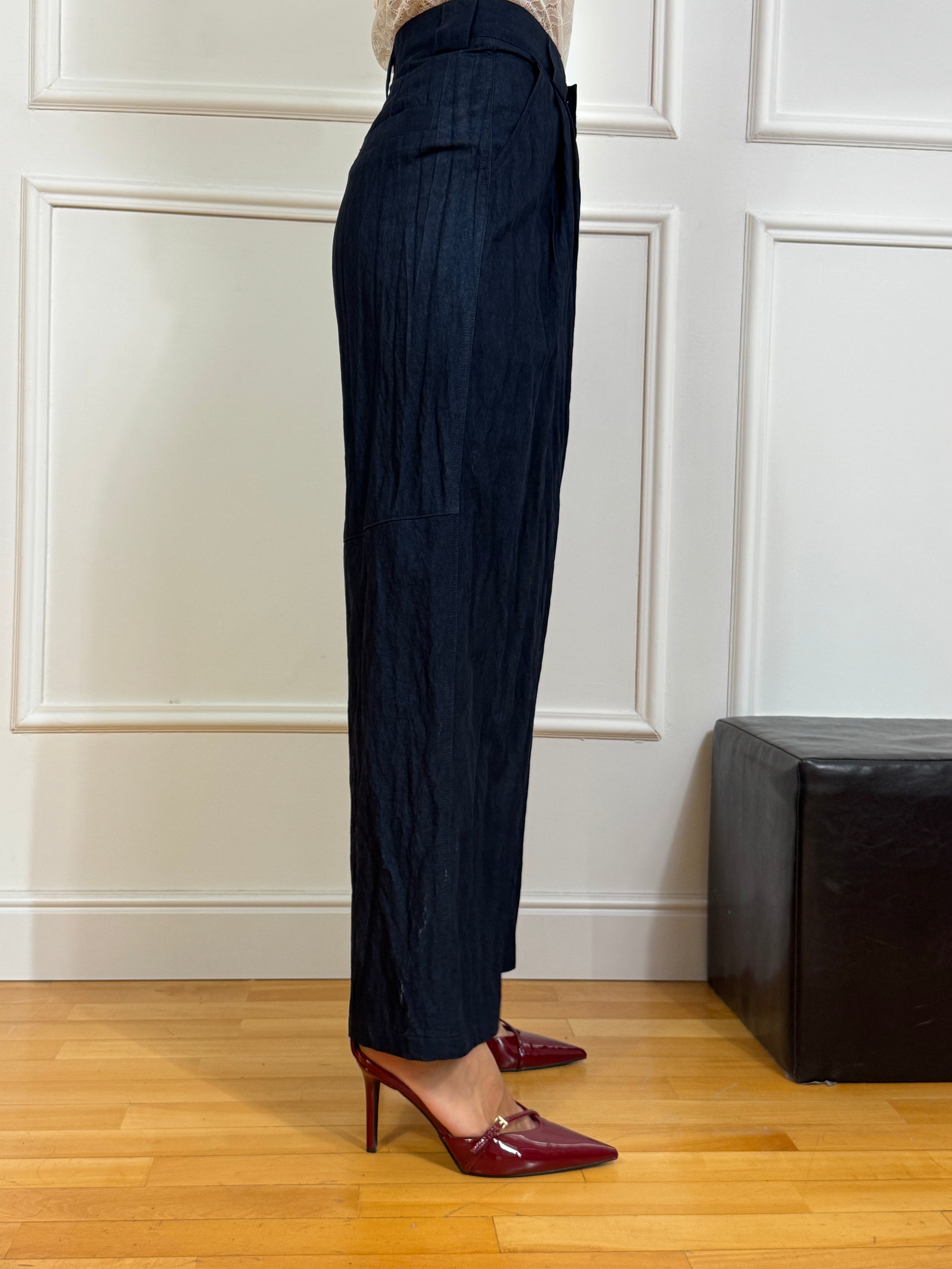 Pantalone ampio effetto stropicciato Victoria ILMH