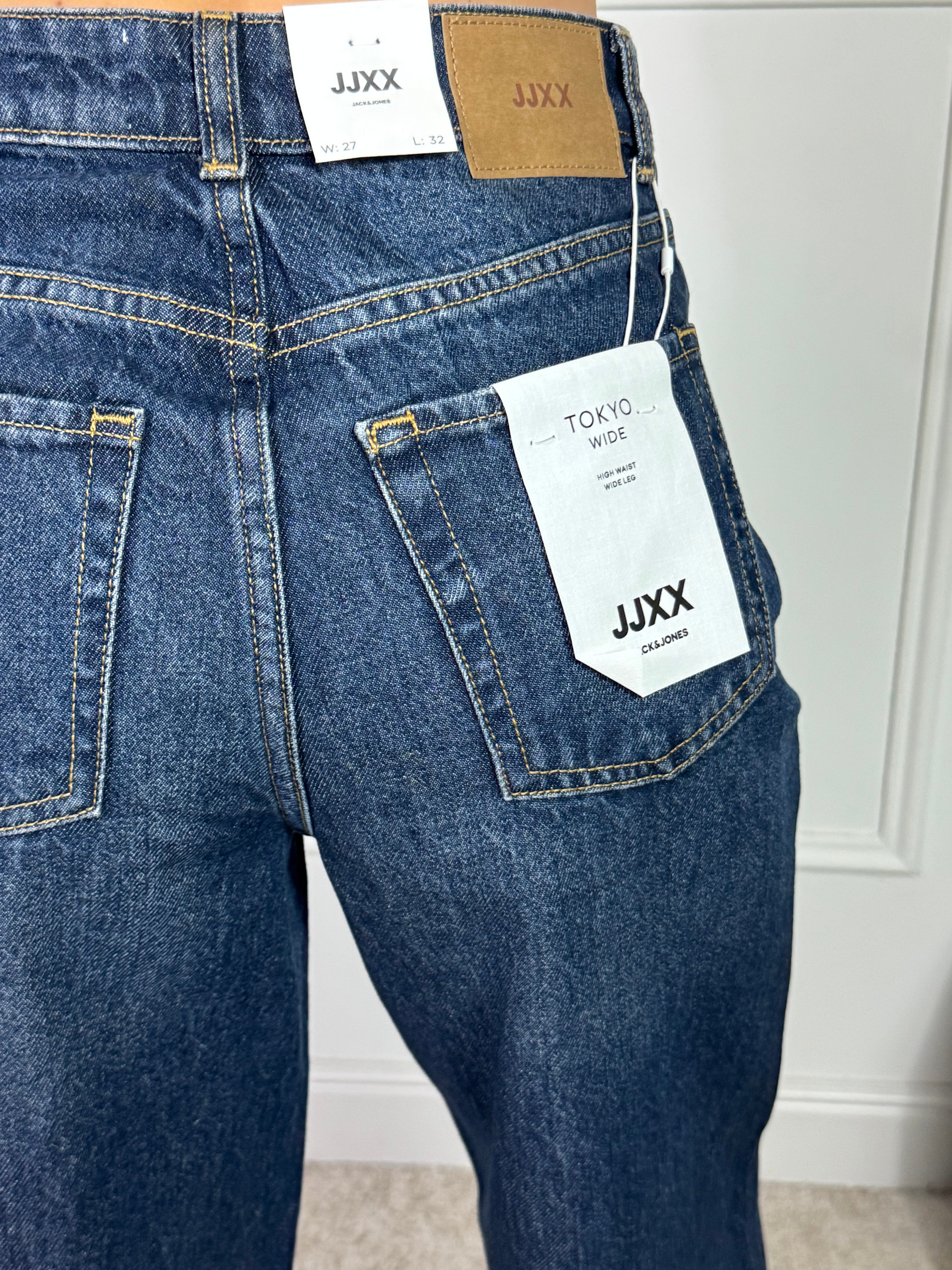 Jeans JJXX - TOKYO CATIE WIDE - DARK BLUE DENIM