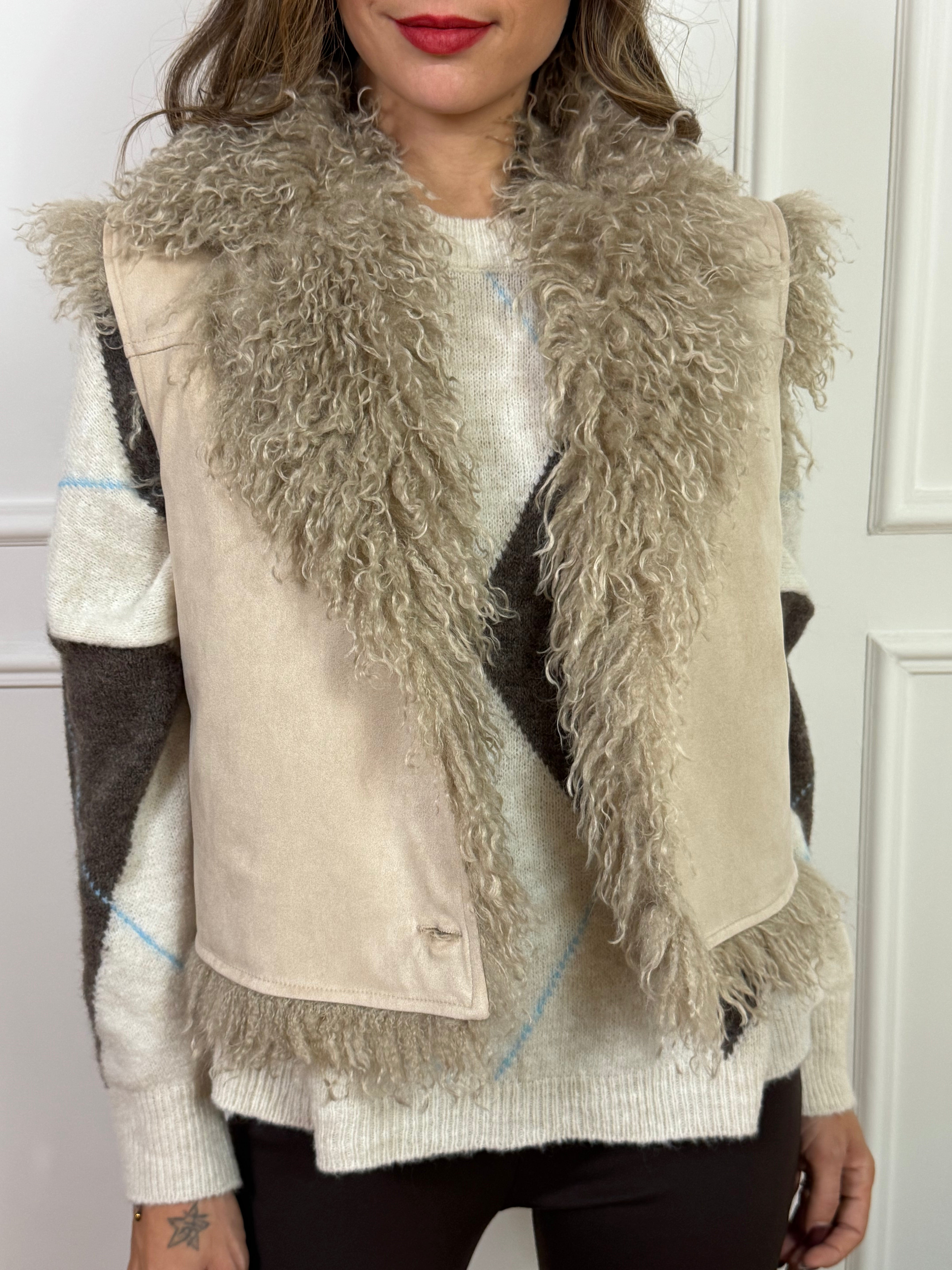 Giacca smanicata Have One ecodainetto/Mongolia