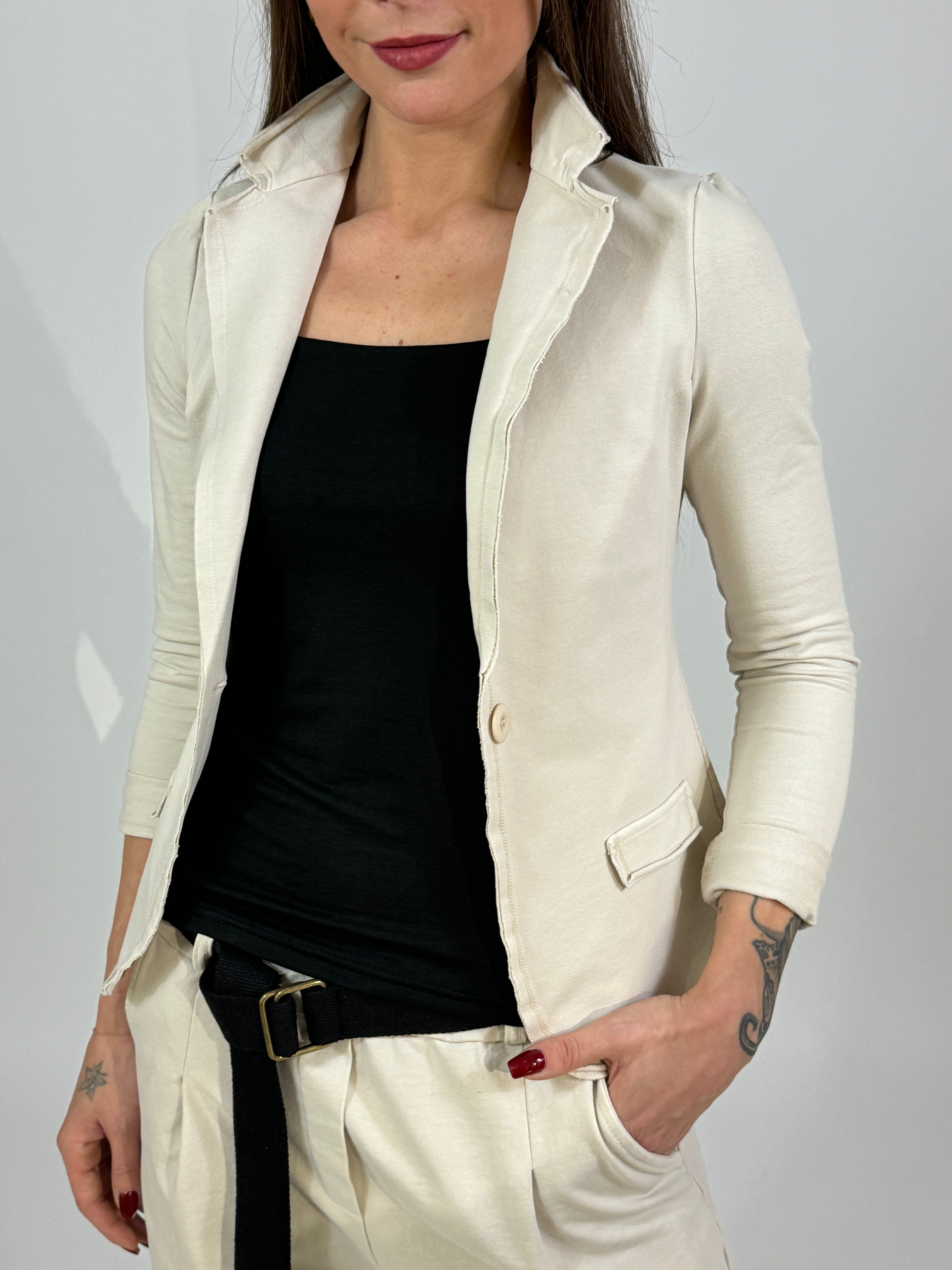 Giacca blazer in felpa garzata Susy Mix