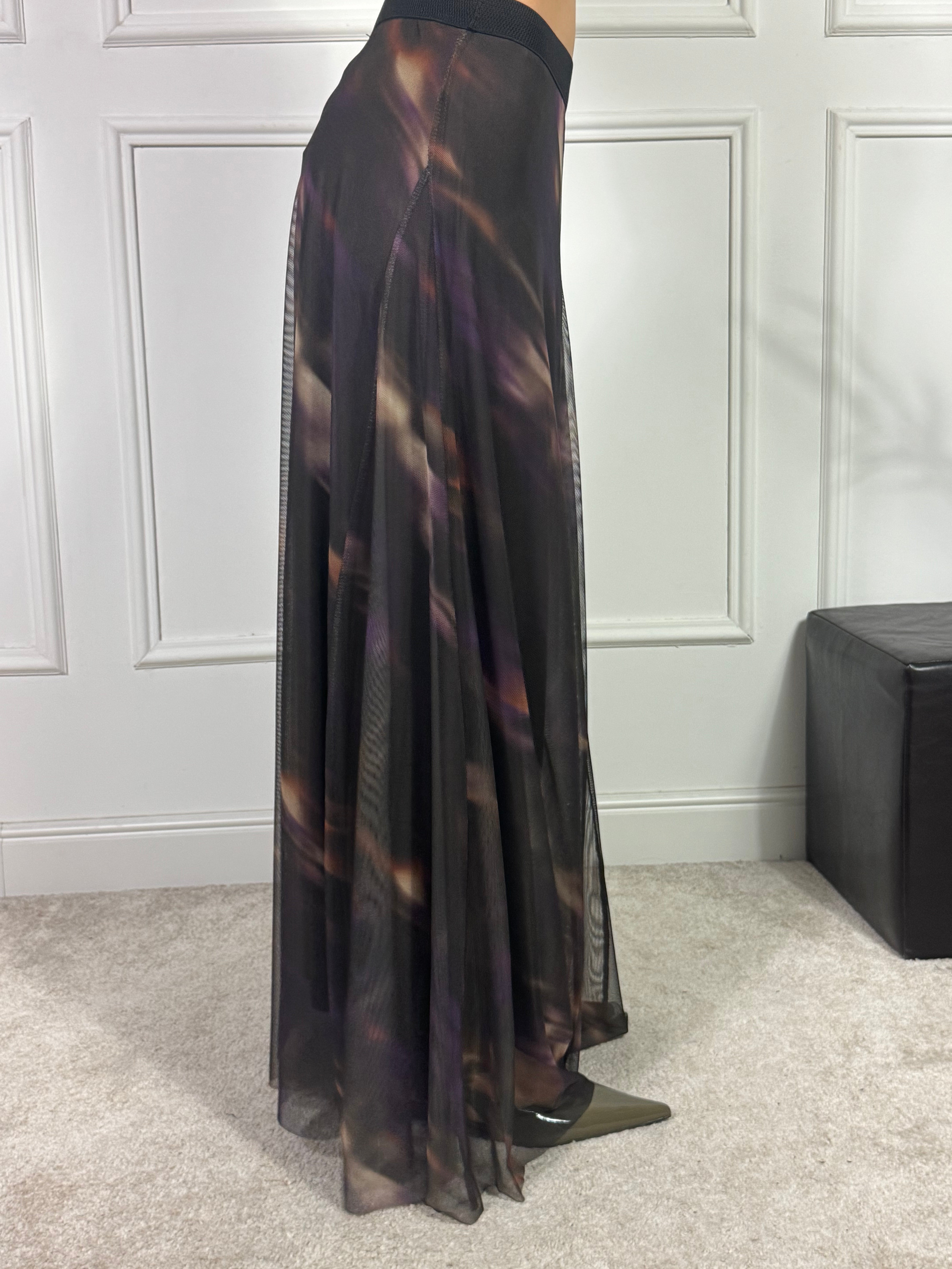 Gonna lunga in tulle Susy Mix TIE N DYE