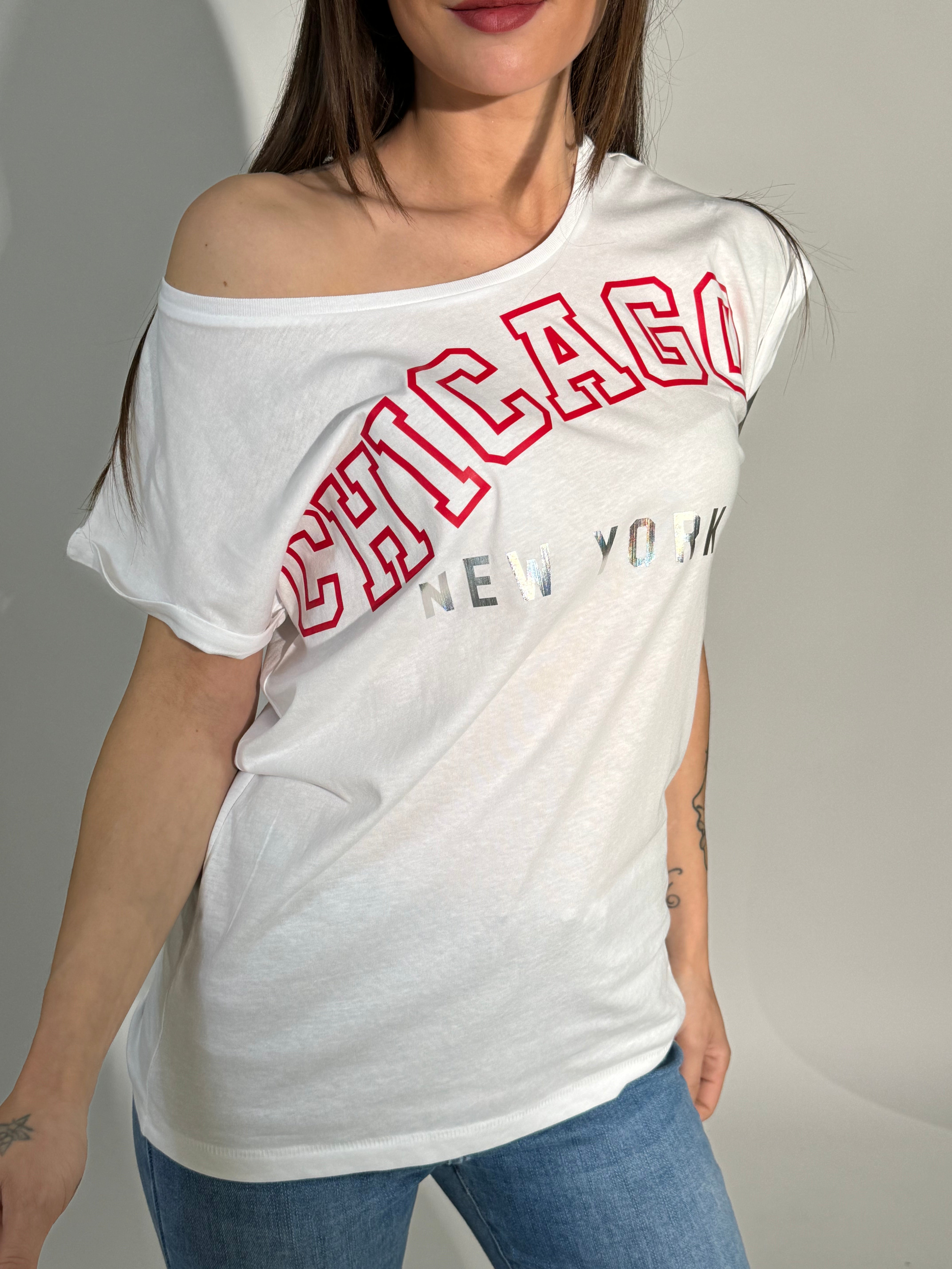 T-shirt OVER con stampa Susy Mix CHICAGO