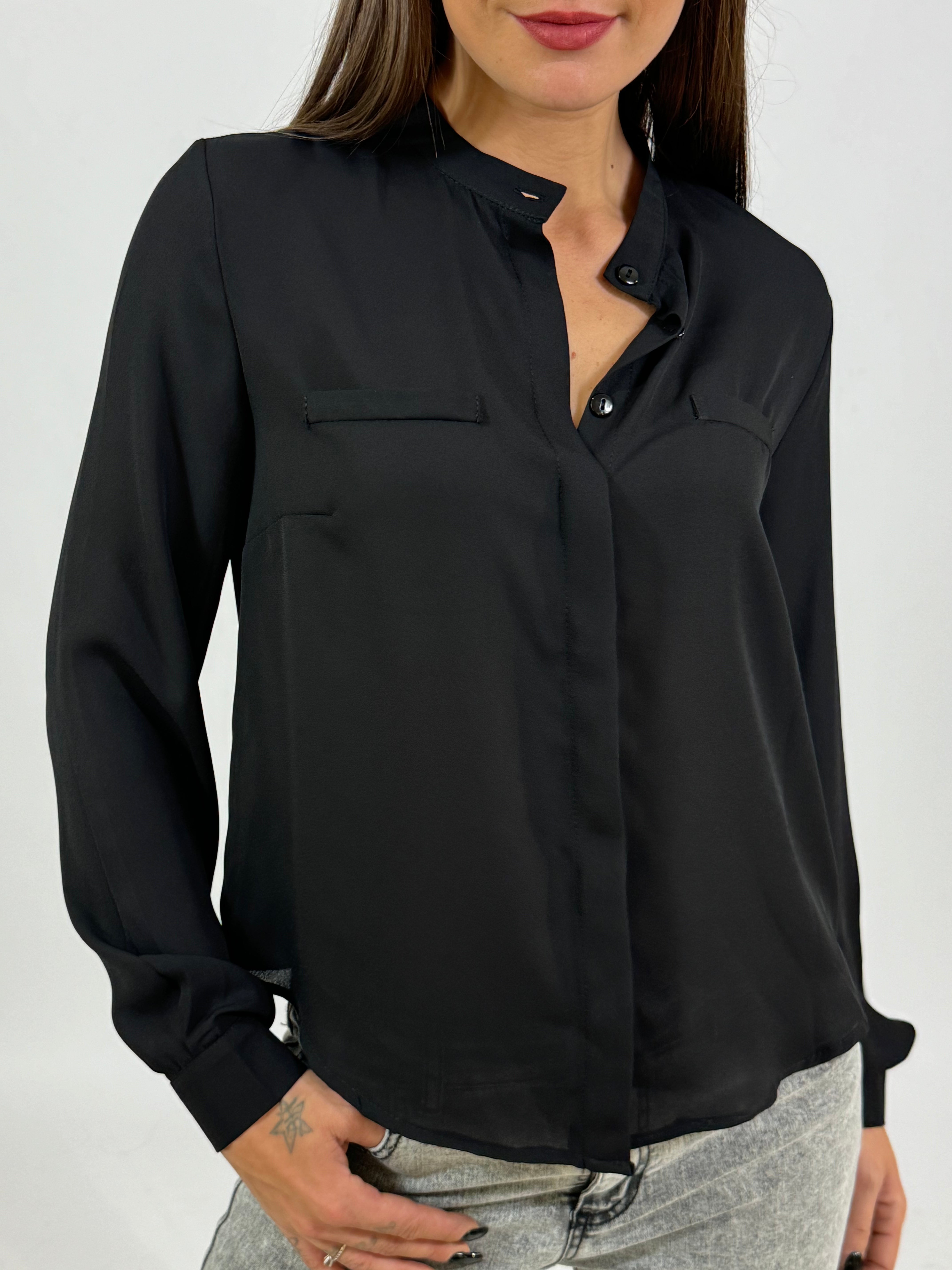 Camicia in georgette Kikisix COLLO ALLA COREANA