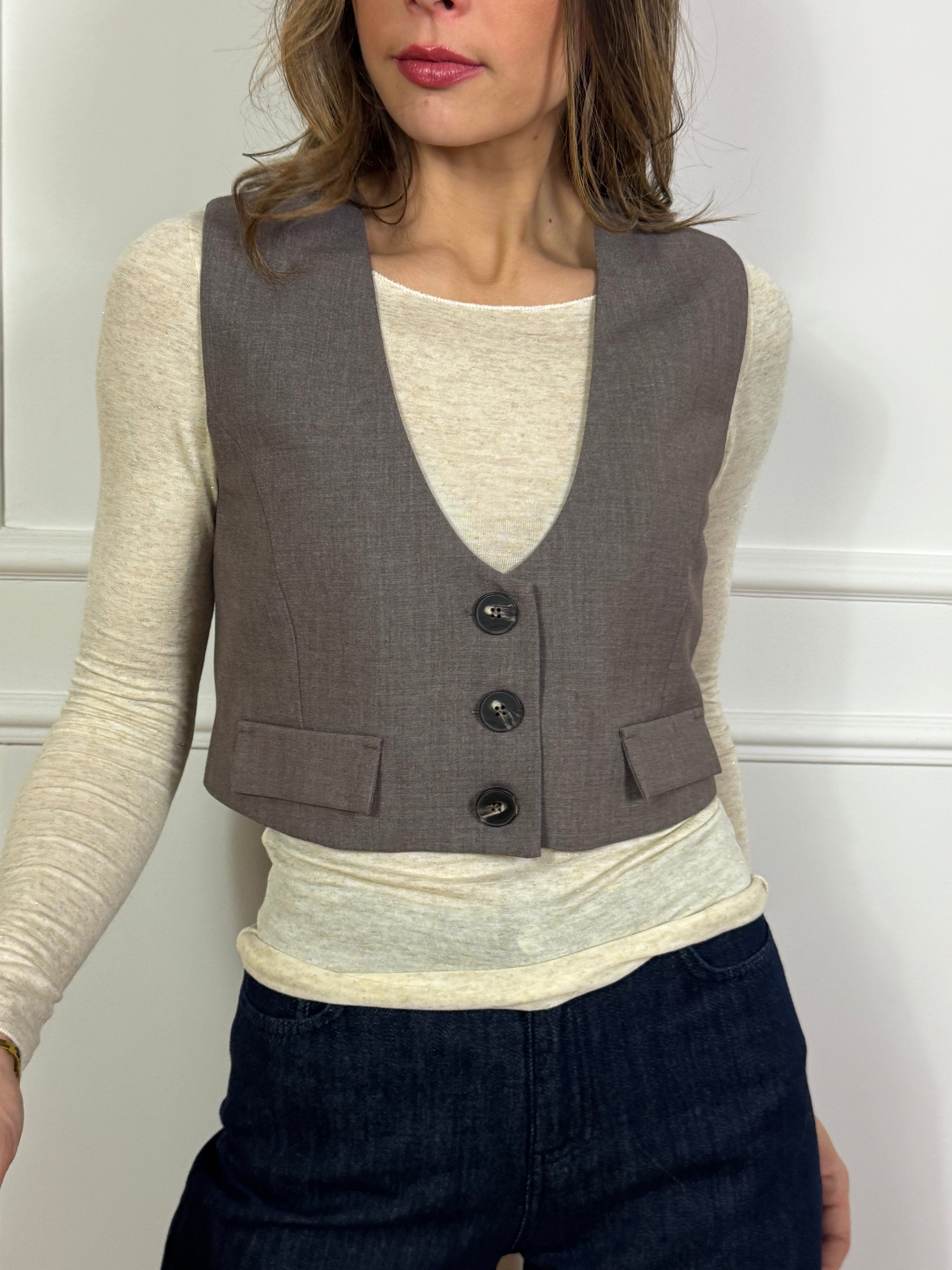 Gilet crop Kikisix