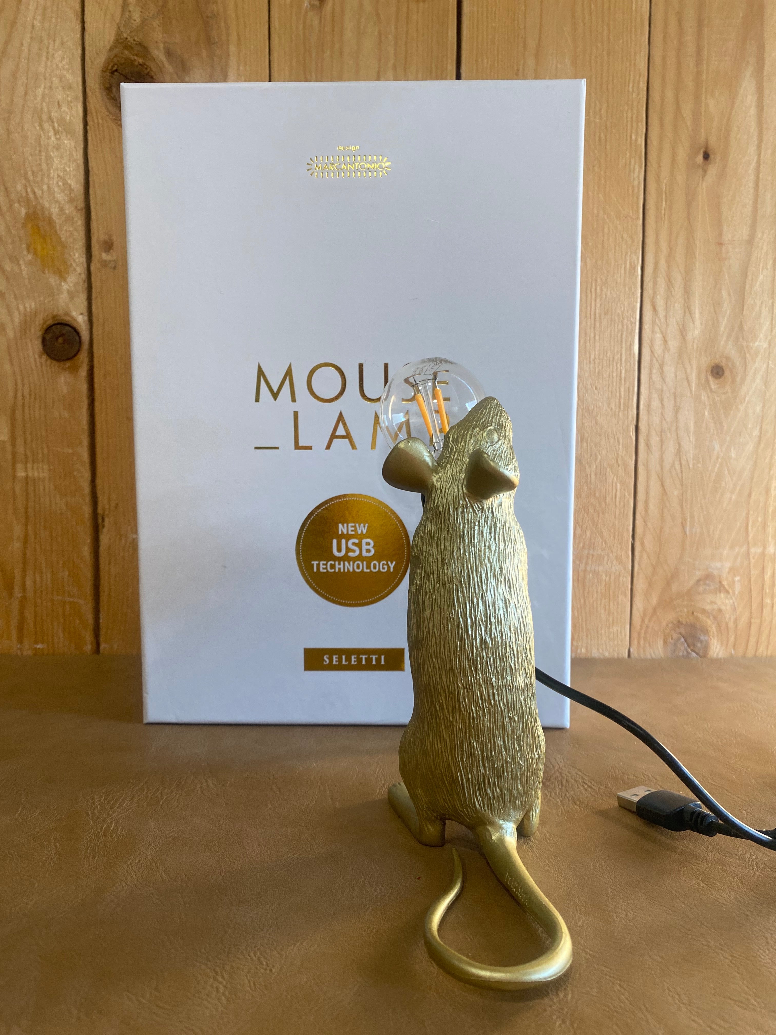 Lampada MOUSE LAMP GOLD SELETTI