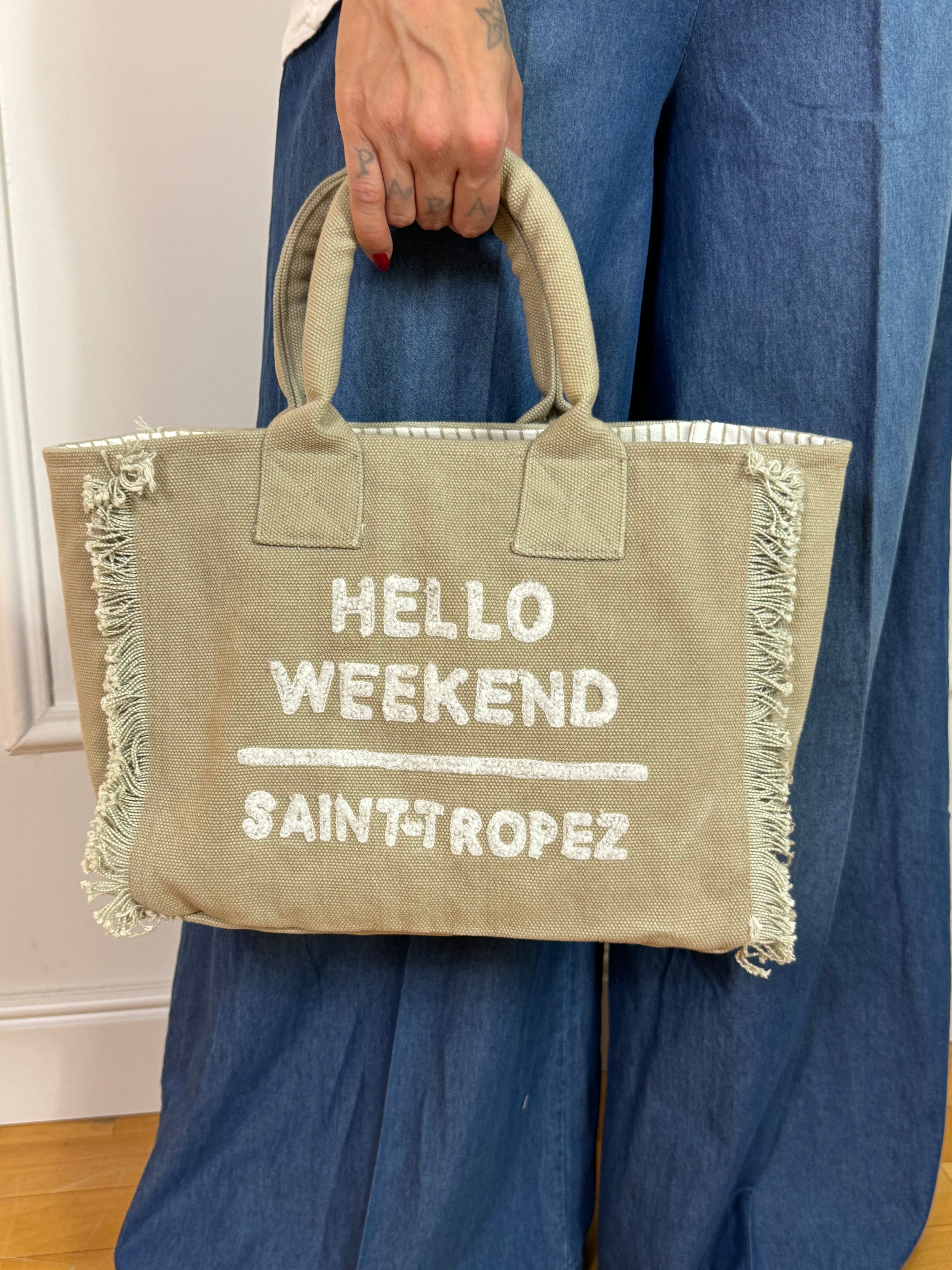 Borsa in canvas PICCOLA Marinette Saint-Tropez HELLO WEEKEND - SAINT-TROPEZ