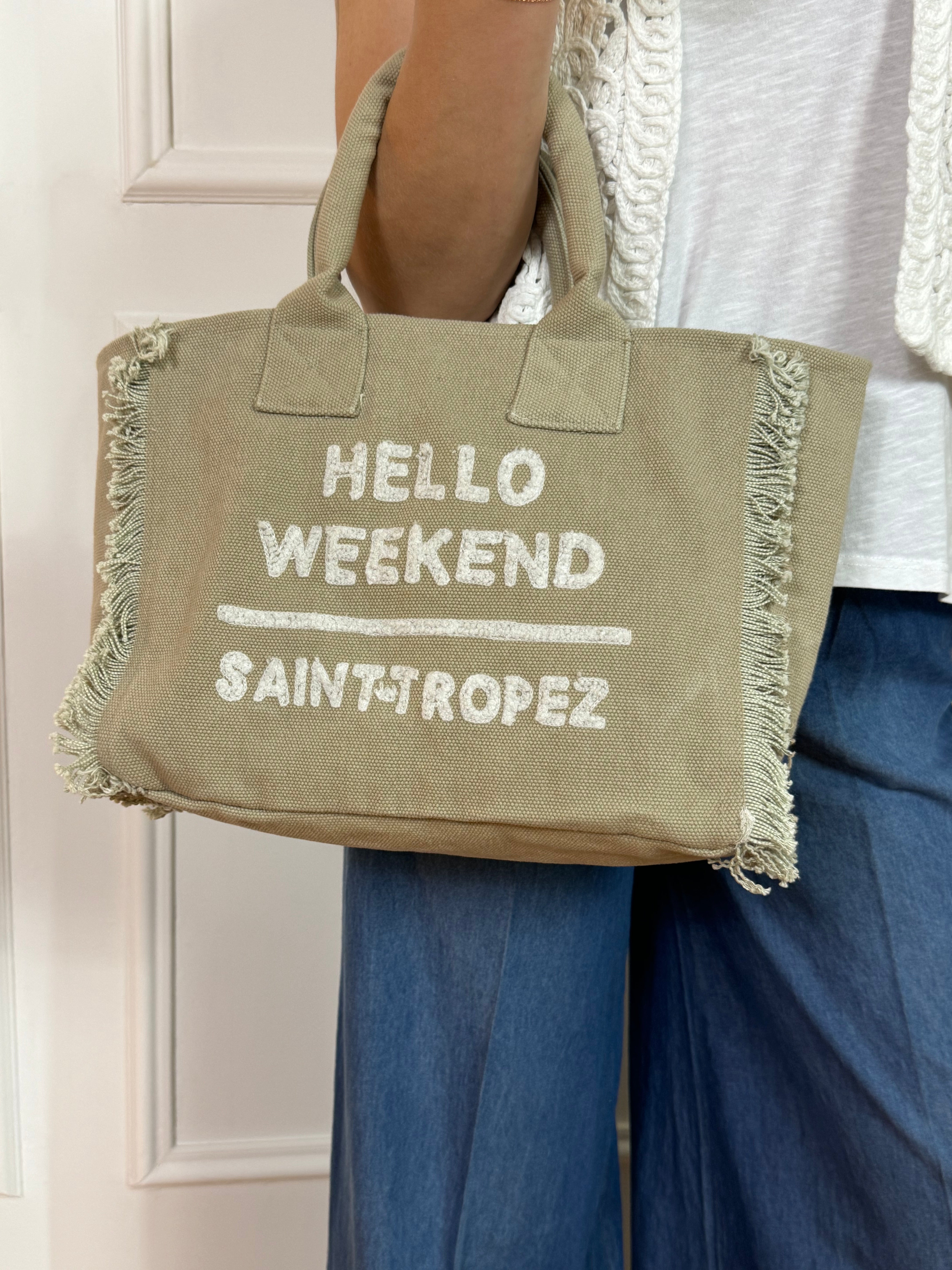 Borsa in canvas PICCOLA Marinette Saint-Tropez HELLO WEEKEND - SAINT-TROPEZ