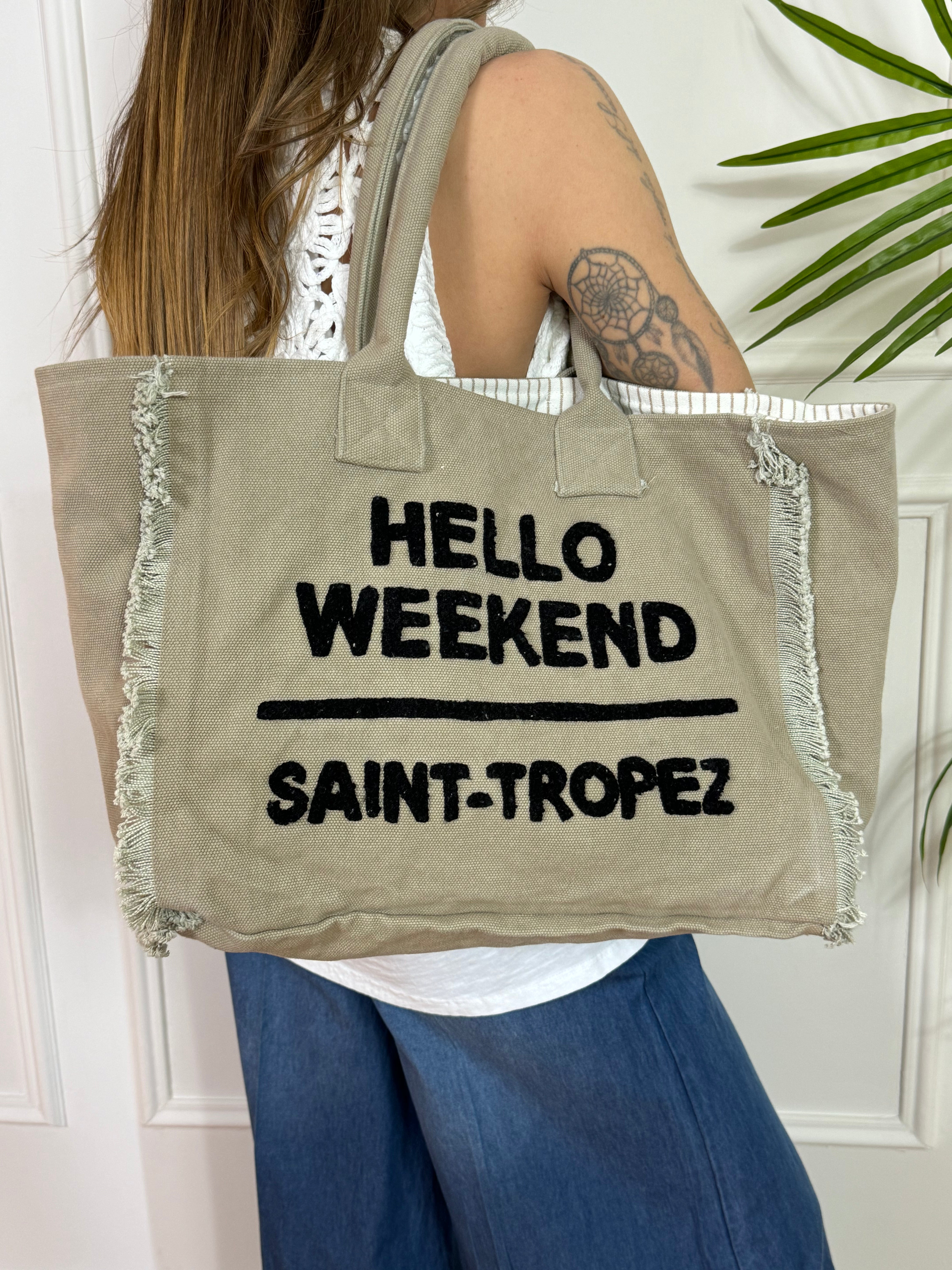 Borsa in canvas GRANDE Marinette Saint-Tropez HELLO WEEKEND - SAINT-TROPEZ