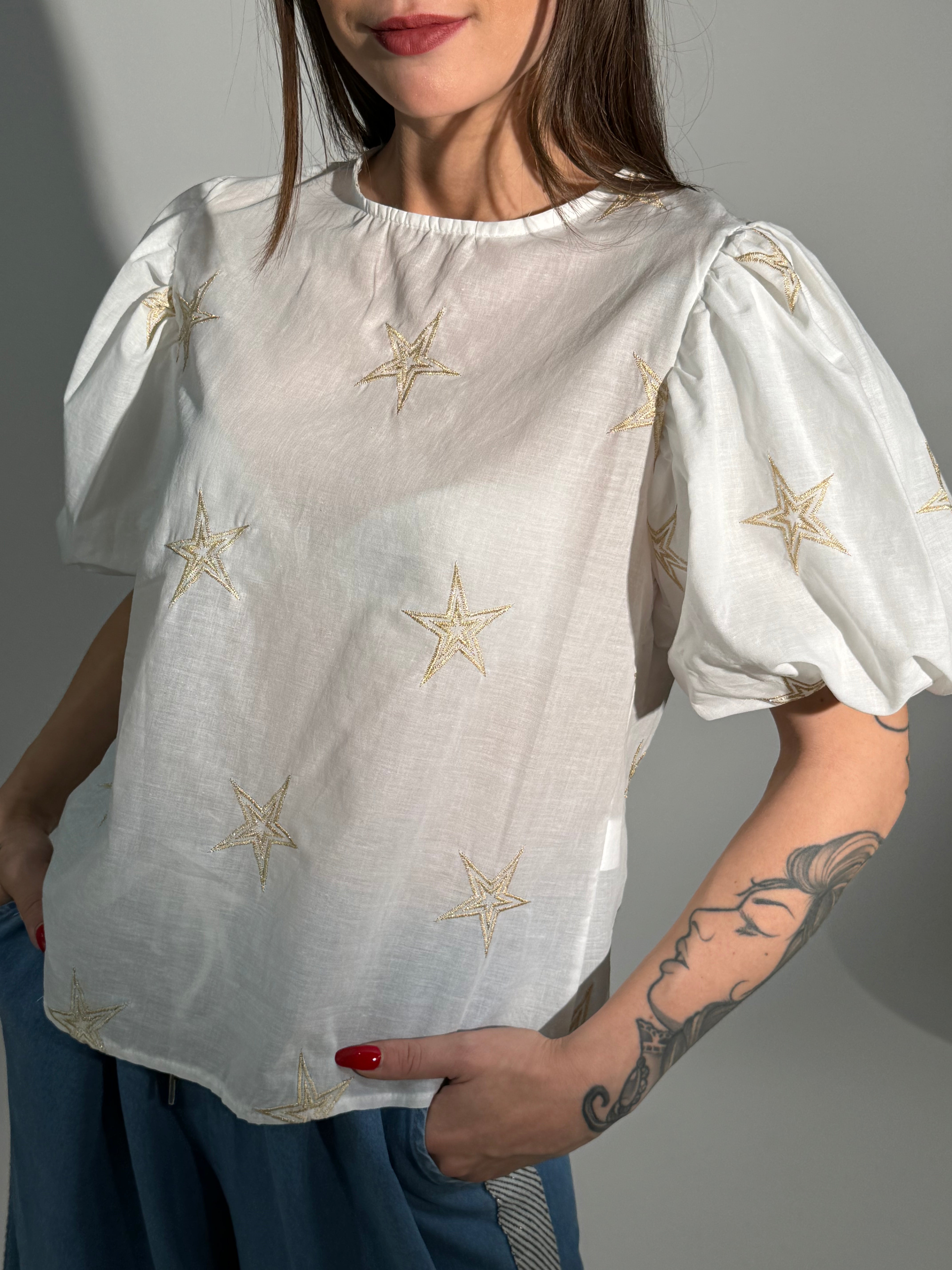 Camicia manica corta Victoria ILMH con stelle
