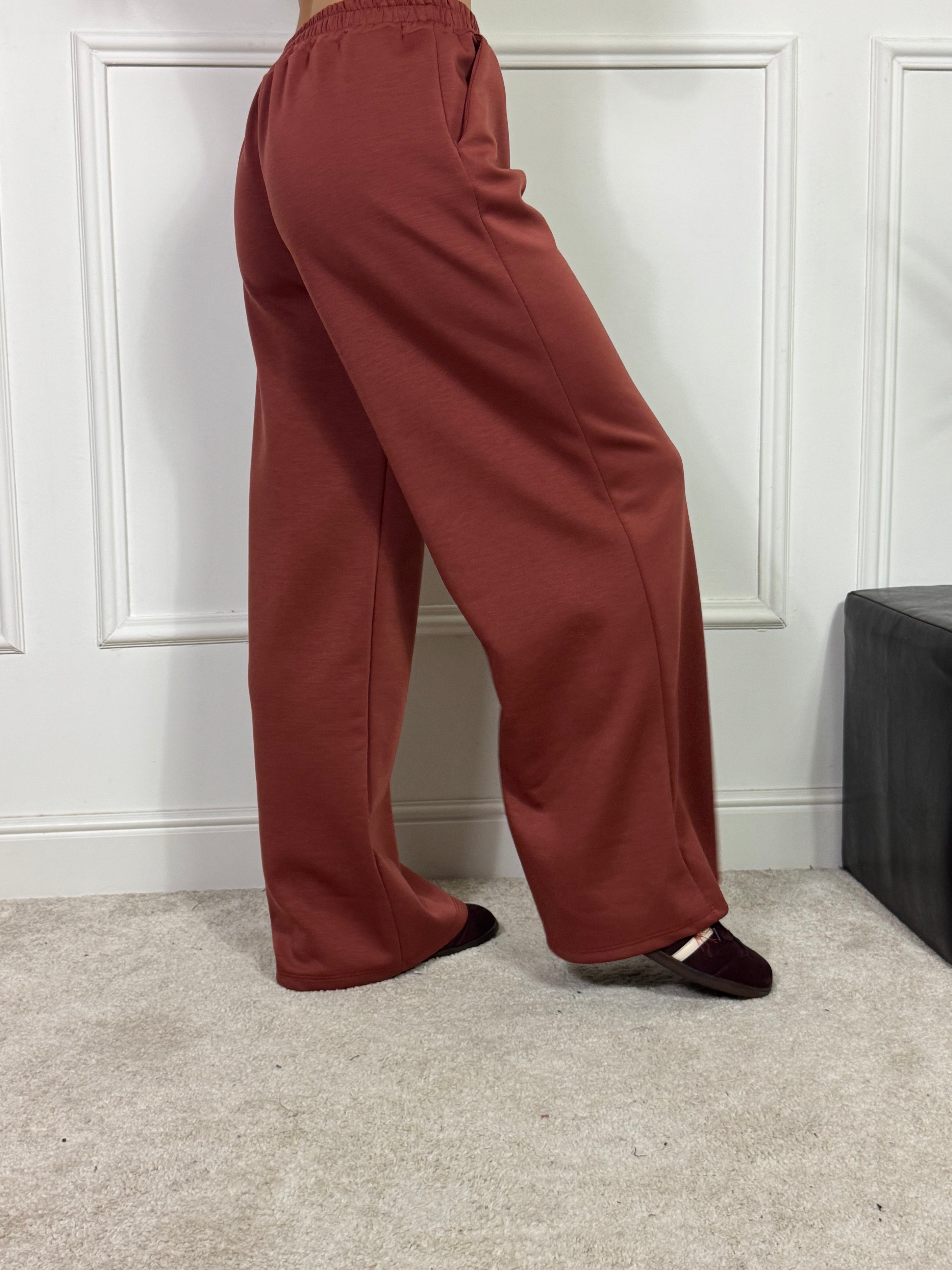 PANTALONE PALAZZO TESSUTO TECNICO Victoria ILMH TINTA UNITA