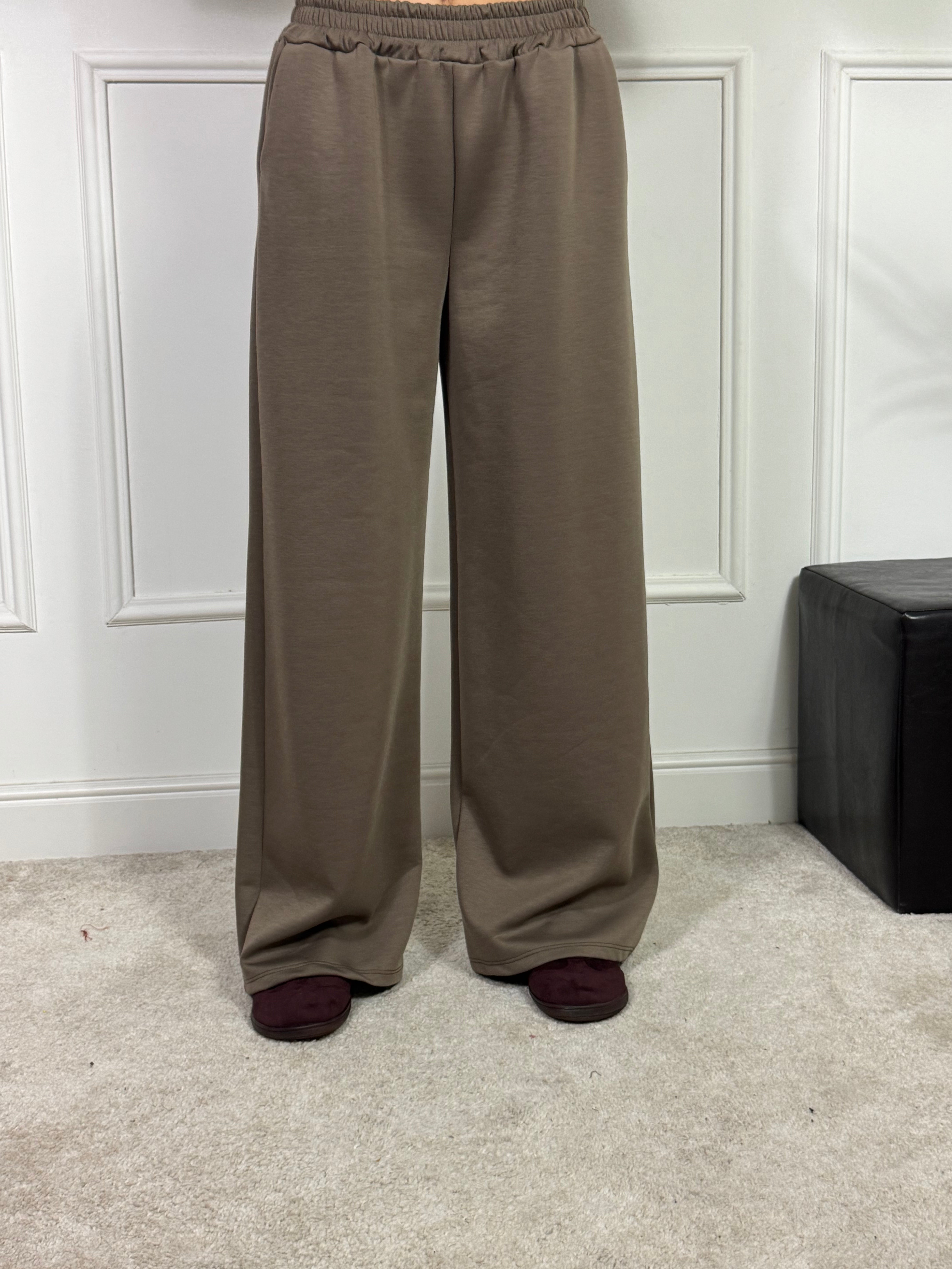 PANTALONE PALAZZO TESSUTO TECNICO Victoria ILMH TINTA UNITA