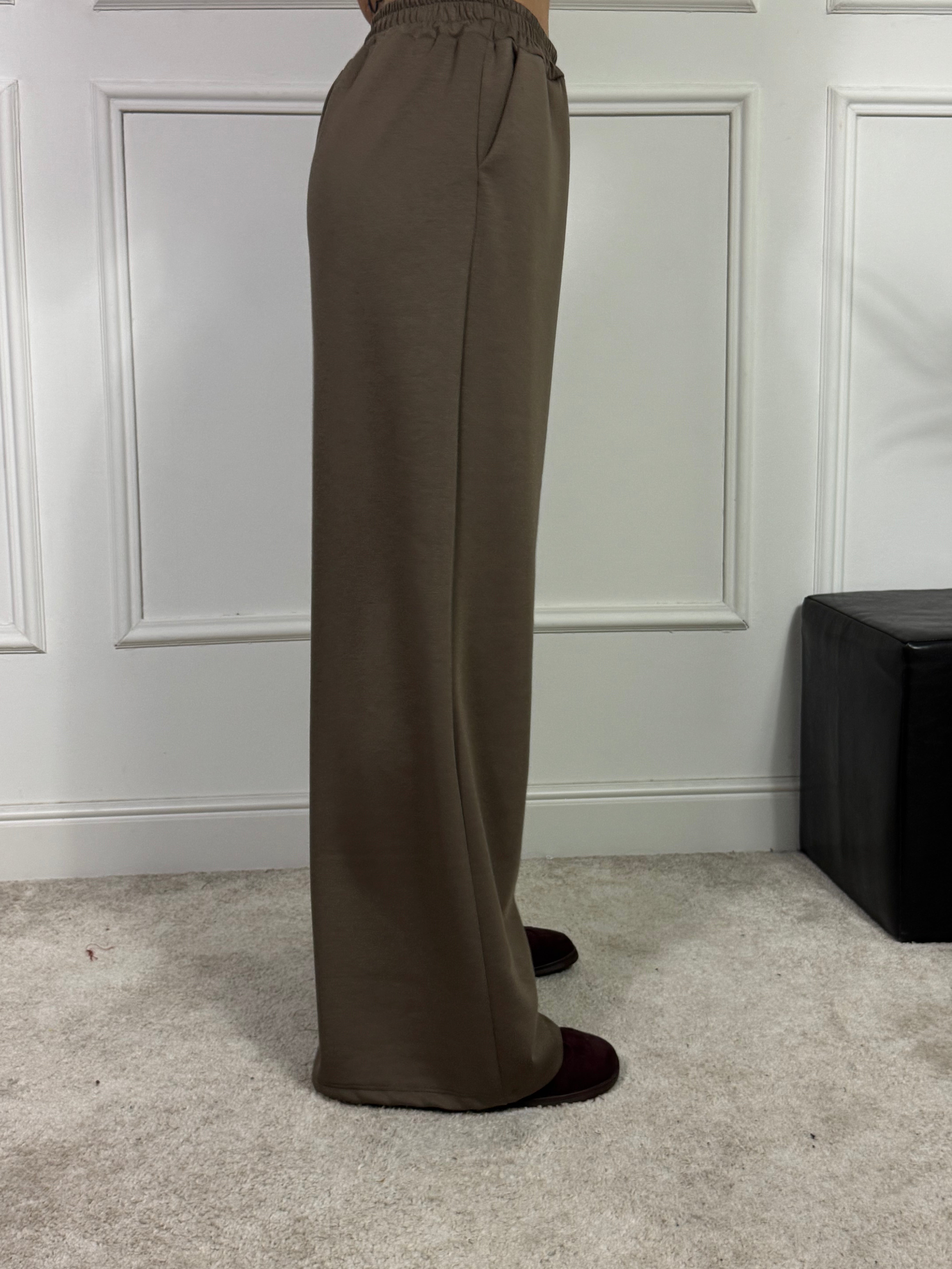 PANTALONE PALAZZO TESSUTO TECNICO Victoria ILMH TINTA UNITA