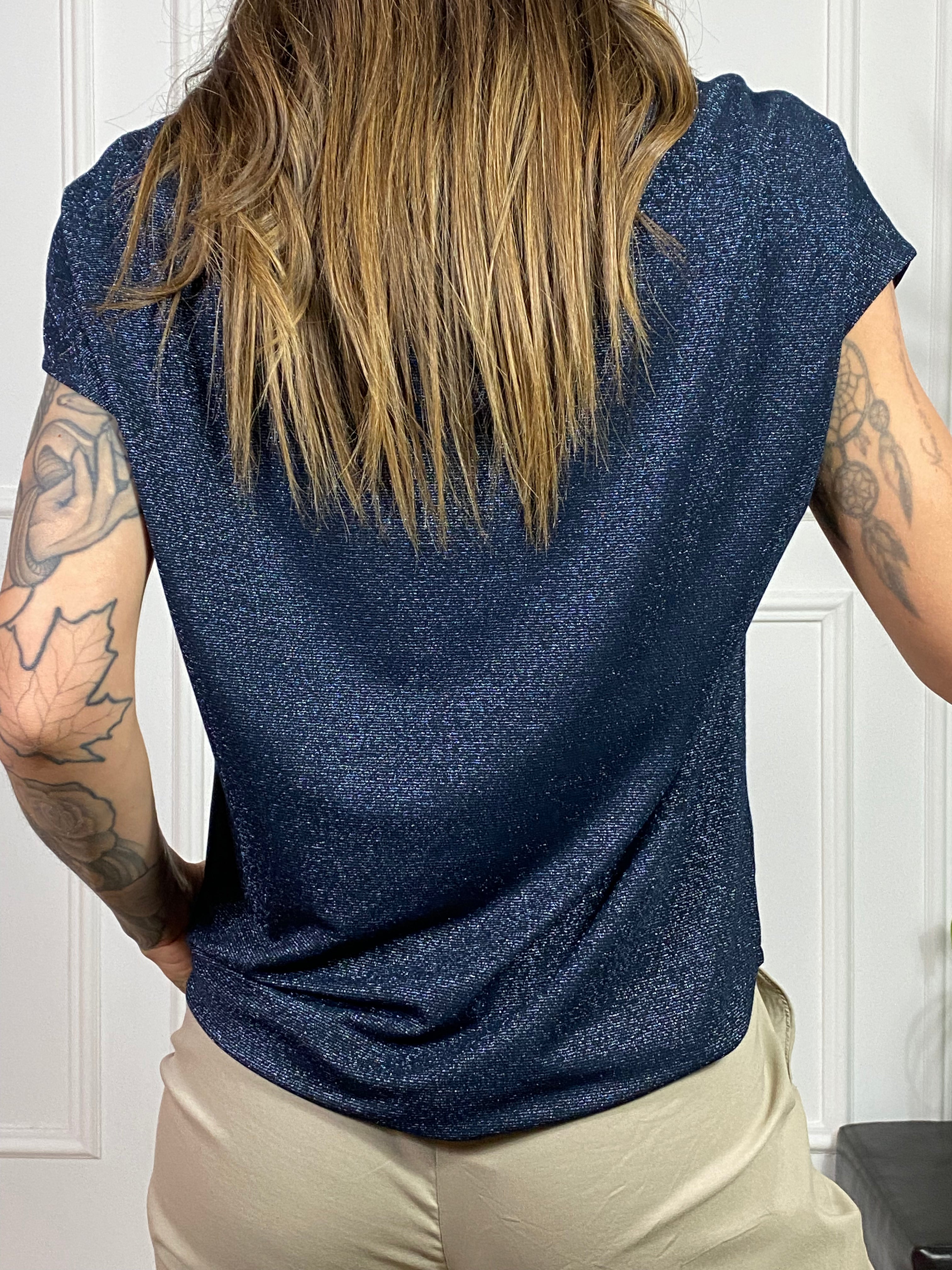 Maglia T-SHIRT MANICA CORTA in LUREX  Ragno ART. DS38T7