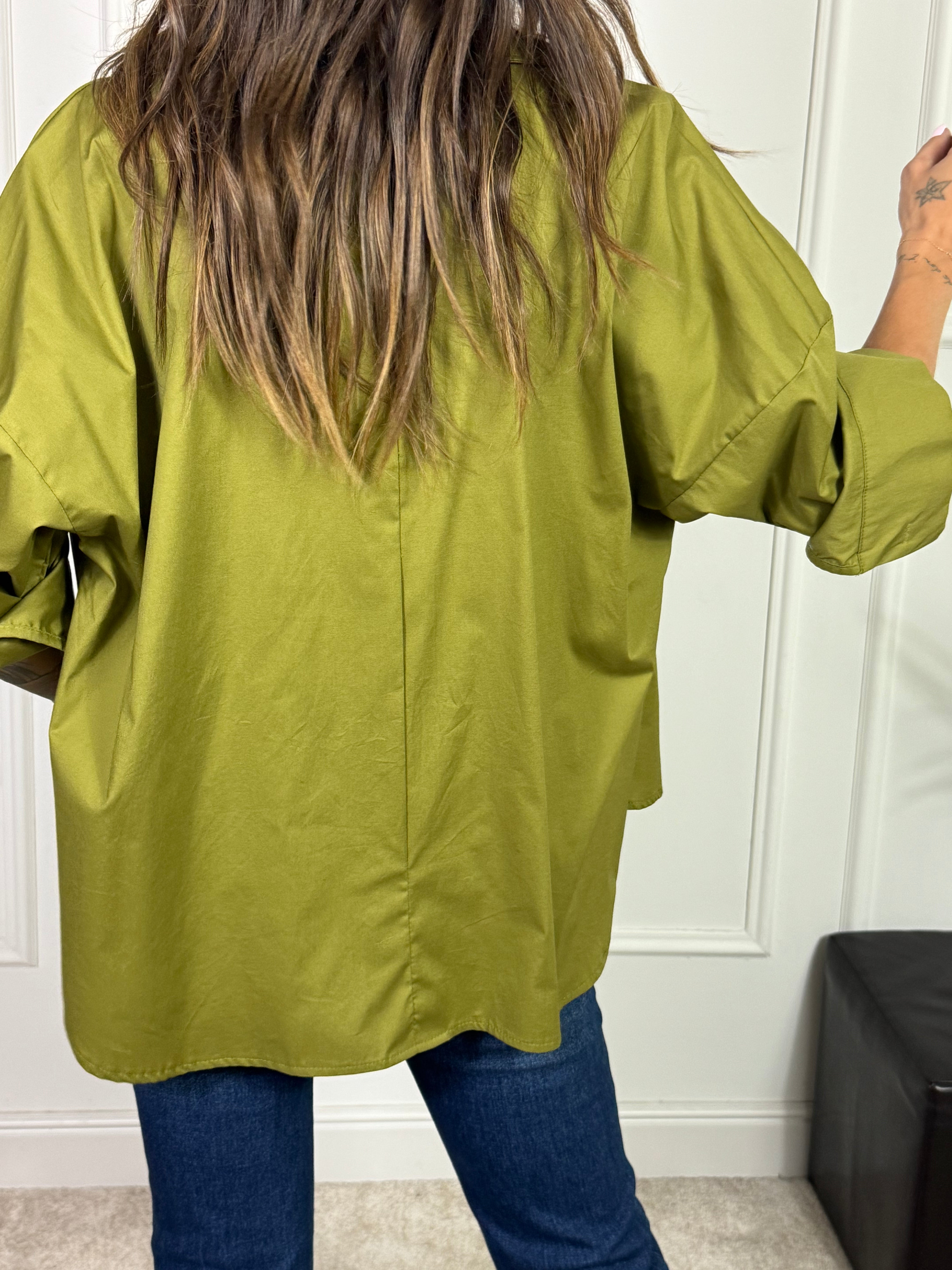 Camicia in cotone elasticizzato OVER Victoria ILMH