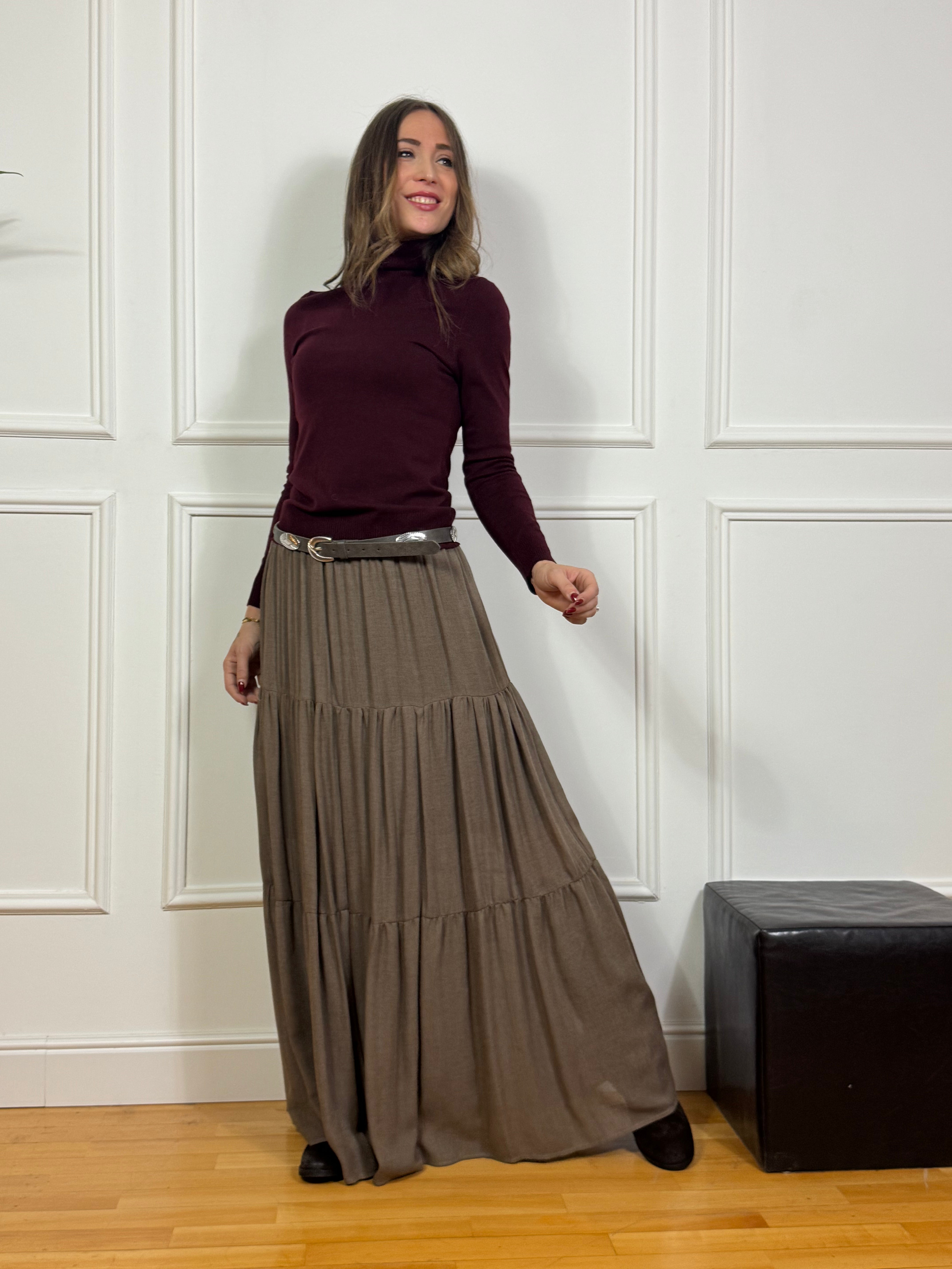 Gonna lunga Susy Mix con balze