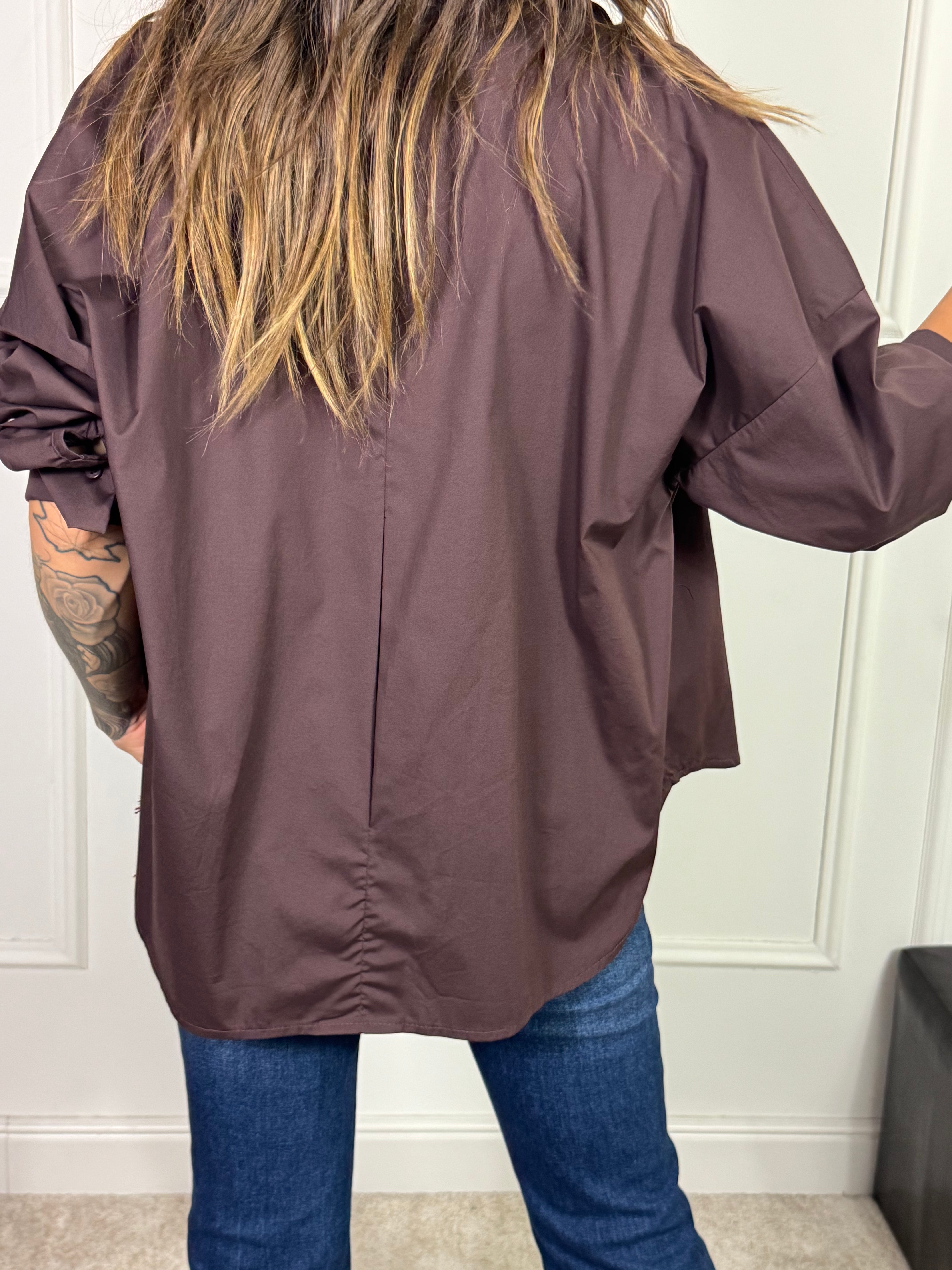 Camicia in cotone elasticizzato OVER Victoria ILMH