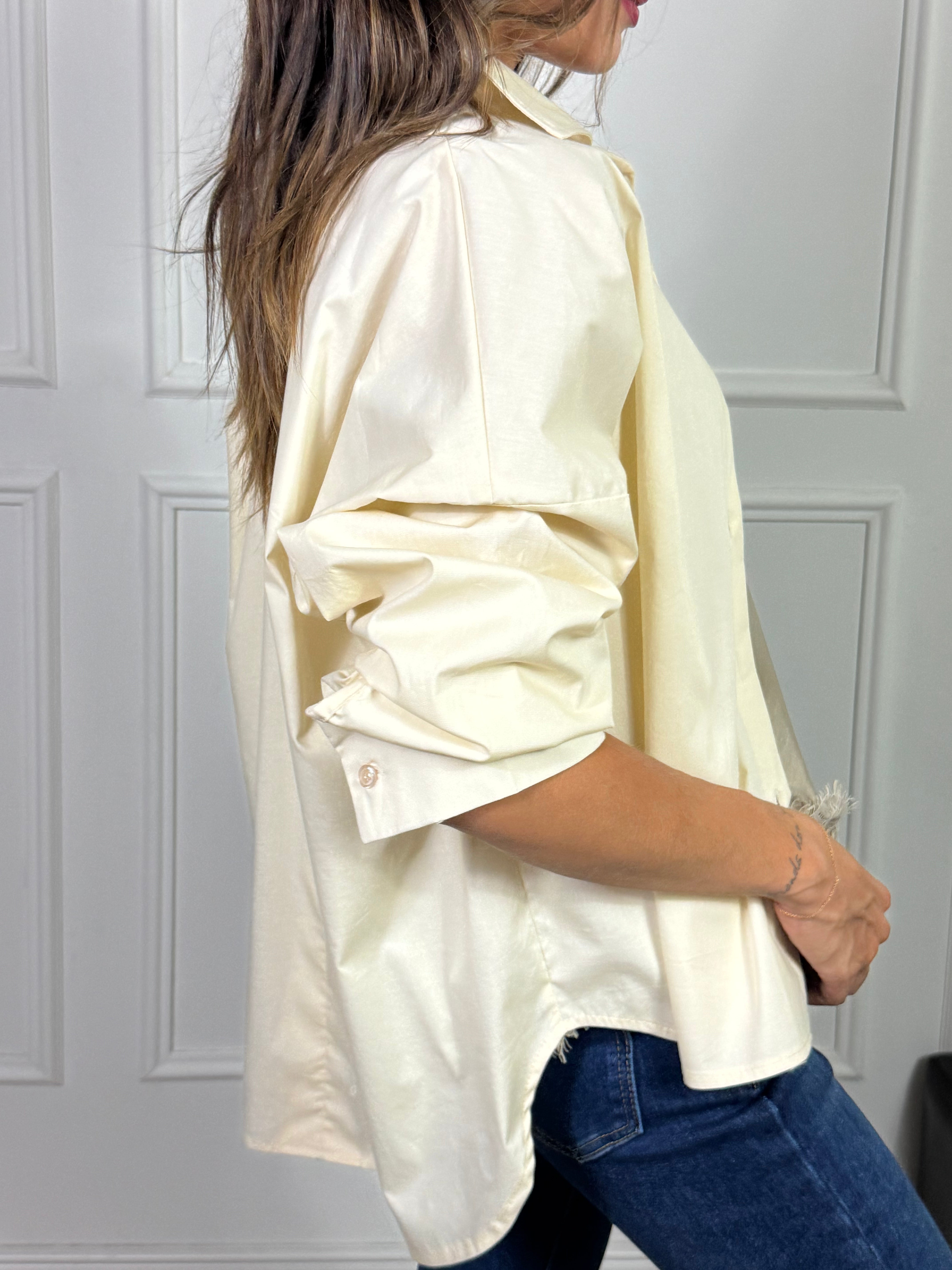 Camicia in cotone elasticizzato OVER Victoria ILMH