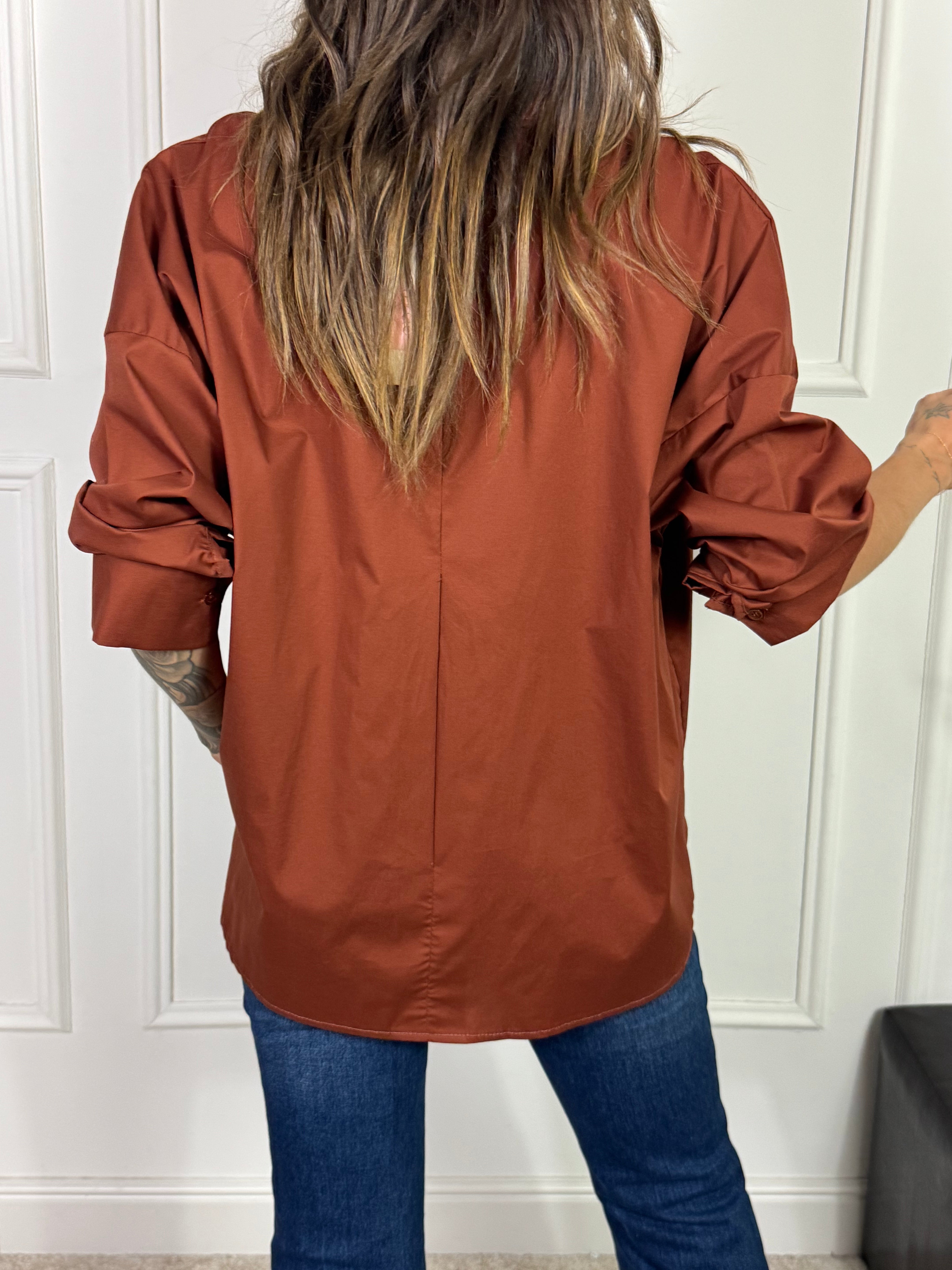 Camicia in cotone elasticizzato OVER Victoria ILMH