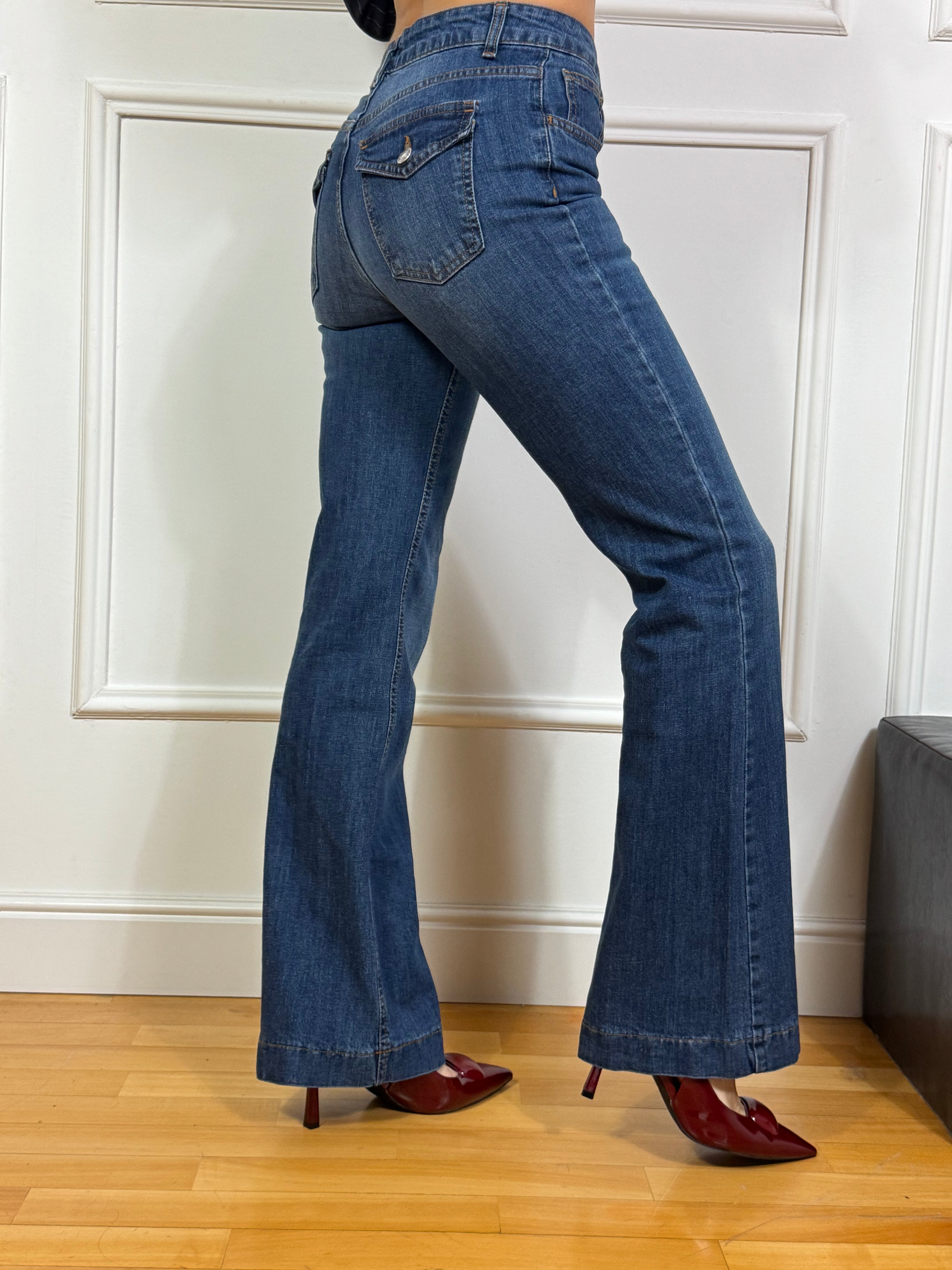 Jeans Susy Mix ZAMPETTA E TASCHE POSTERIORI CON BOTTONI