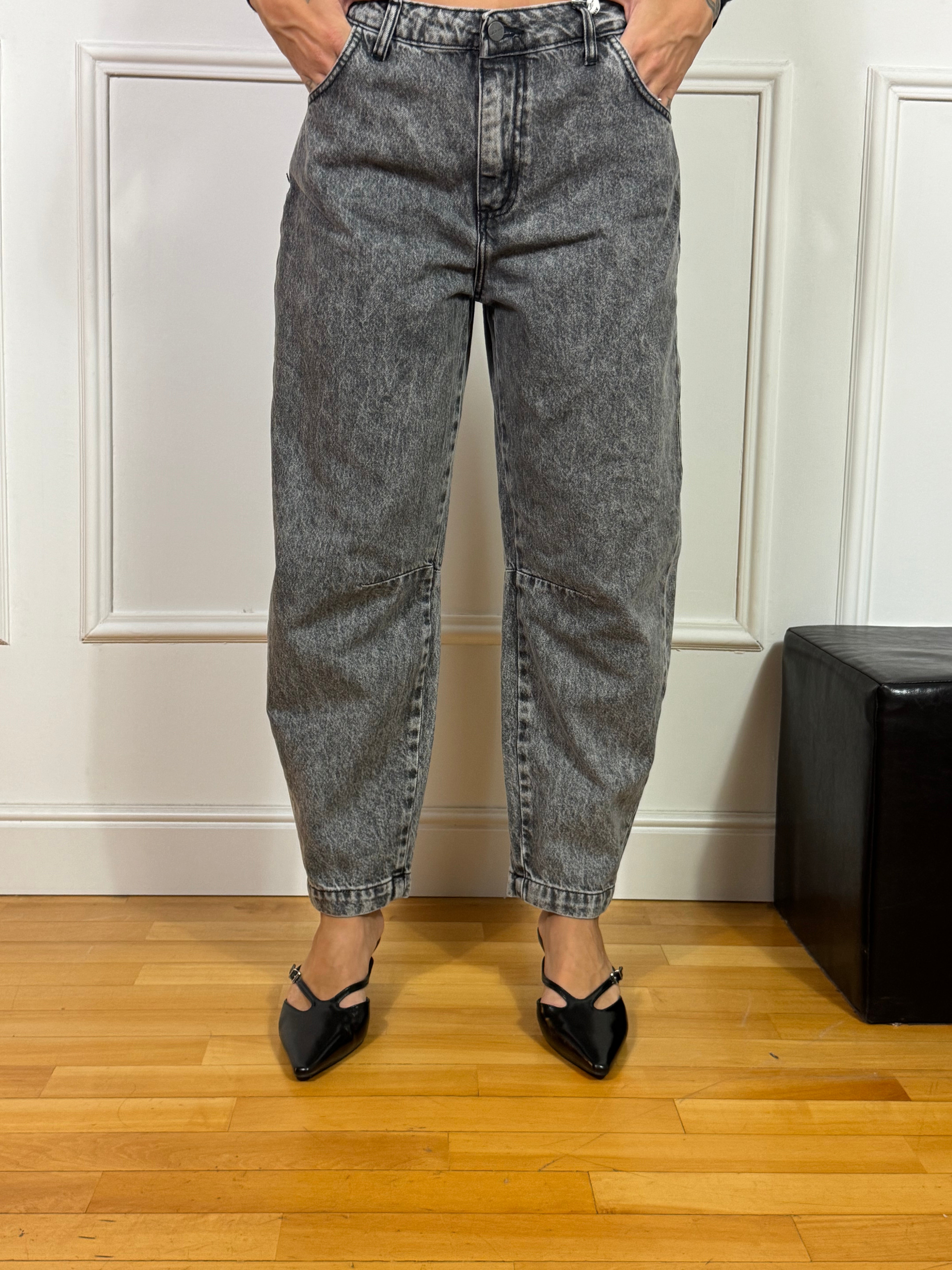 Jeans Susy Mix BAGGY DELAVE' GRIGIO