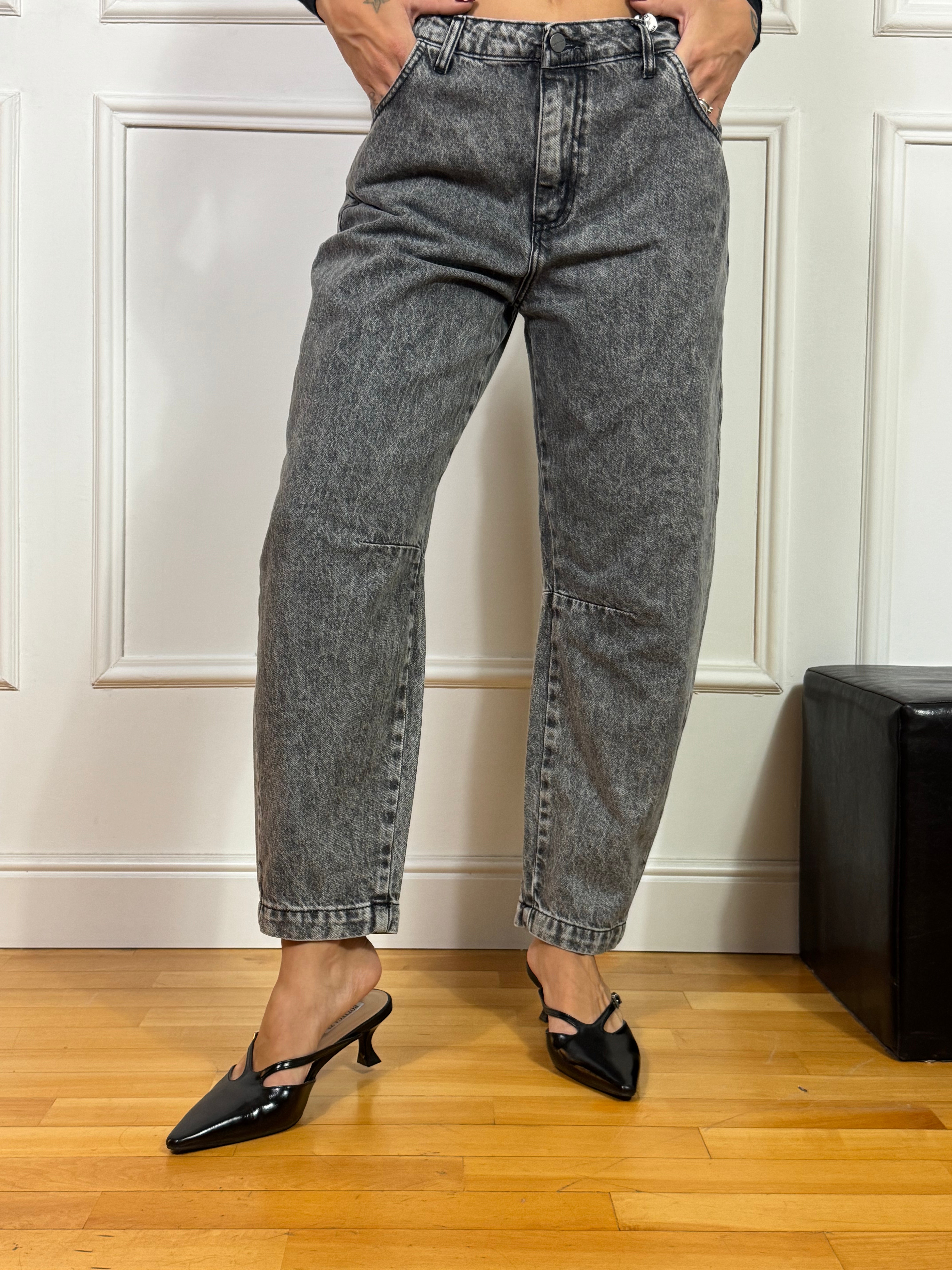 Jeans Susy Mix BAGGY DELAVE' GRIGIO