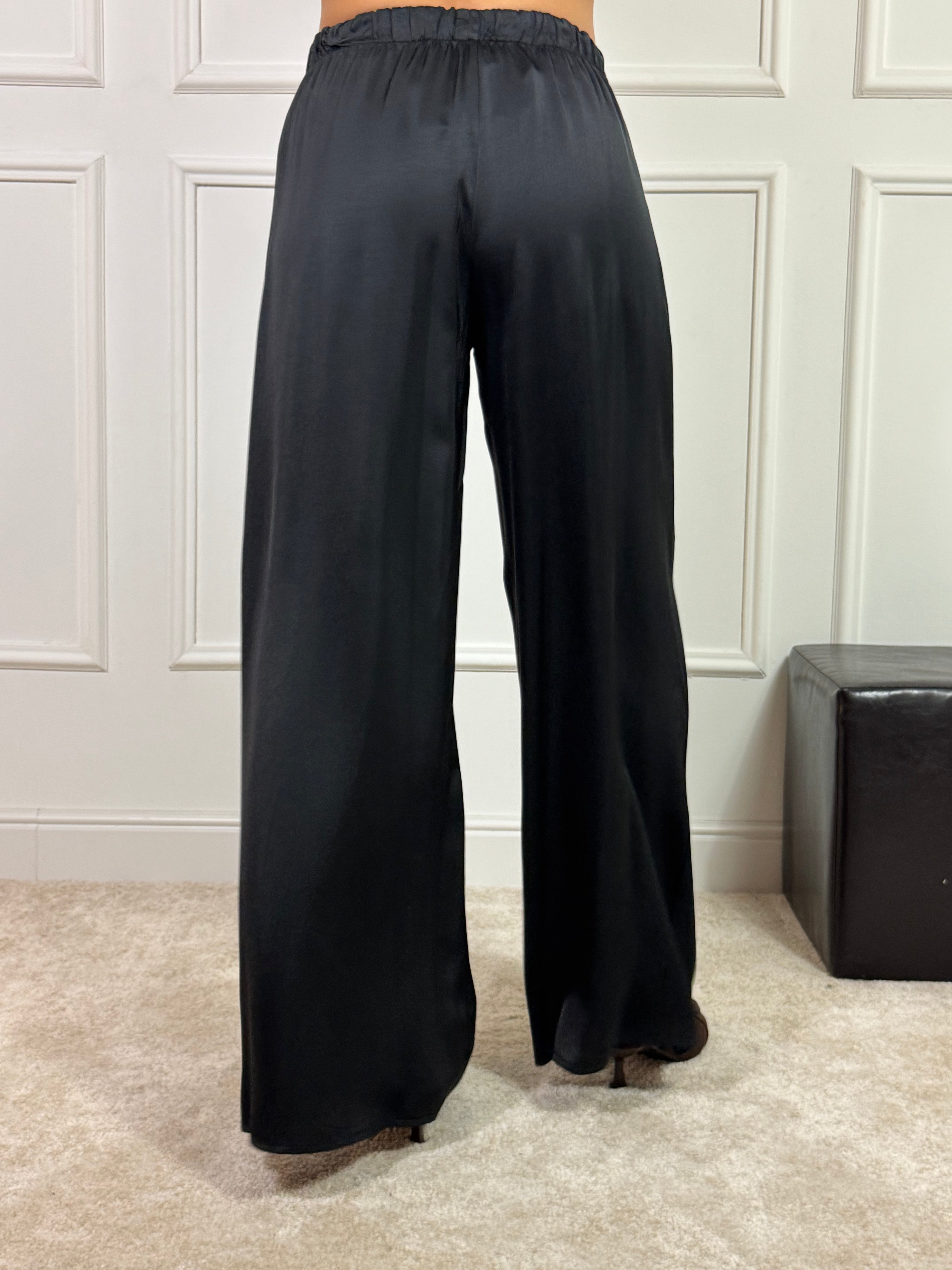 Pantalone ampio in raso HAVE ONE