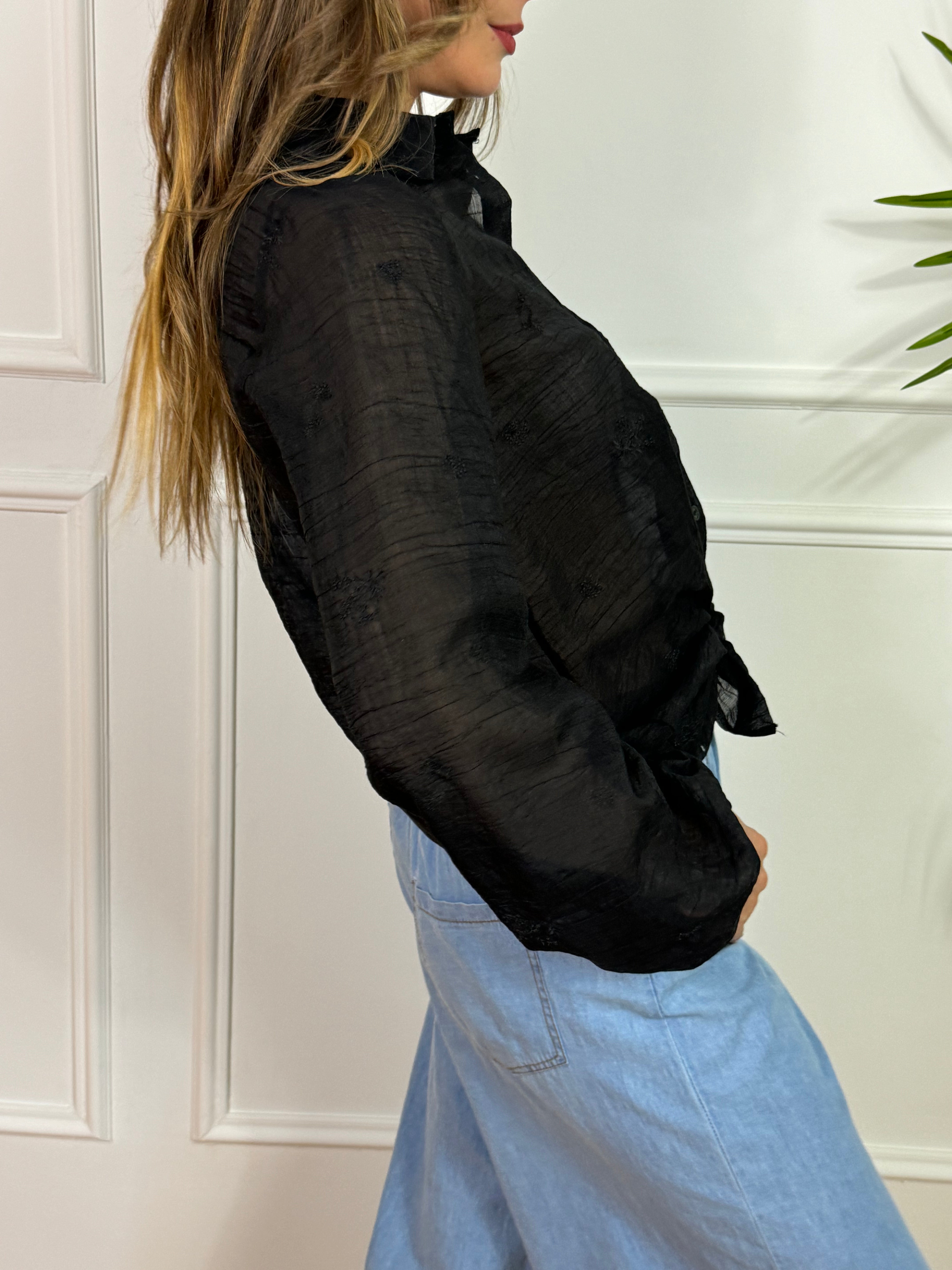 Camicia OVER Kikisix con ricami