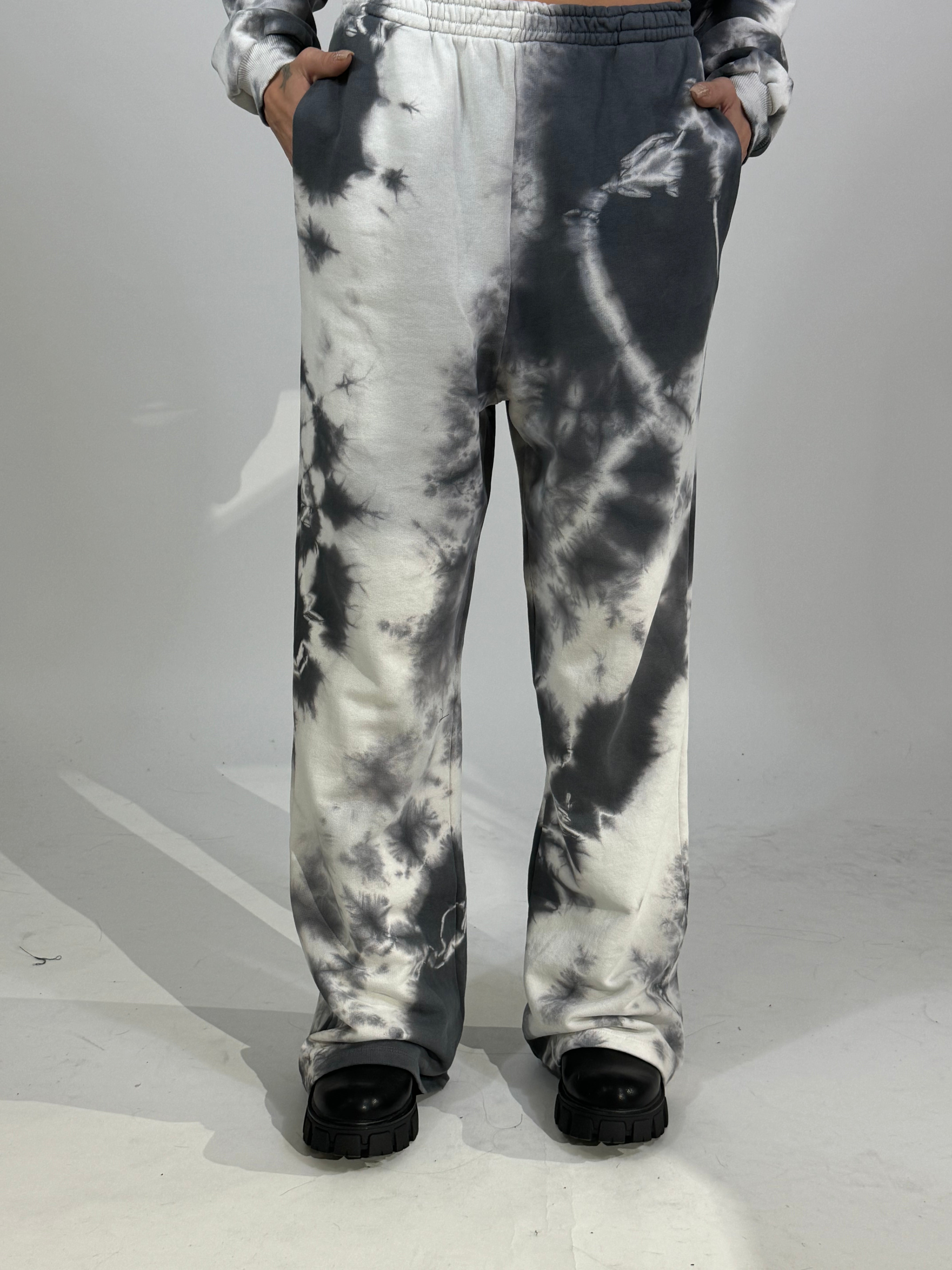 Pantalone garzato Kikisix effetto tie 'n' dye