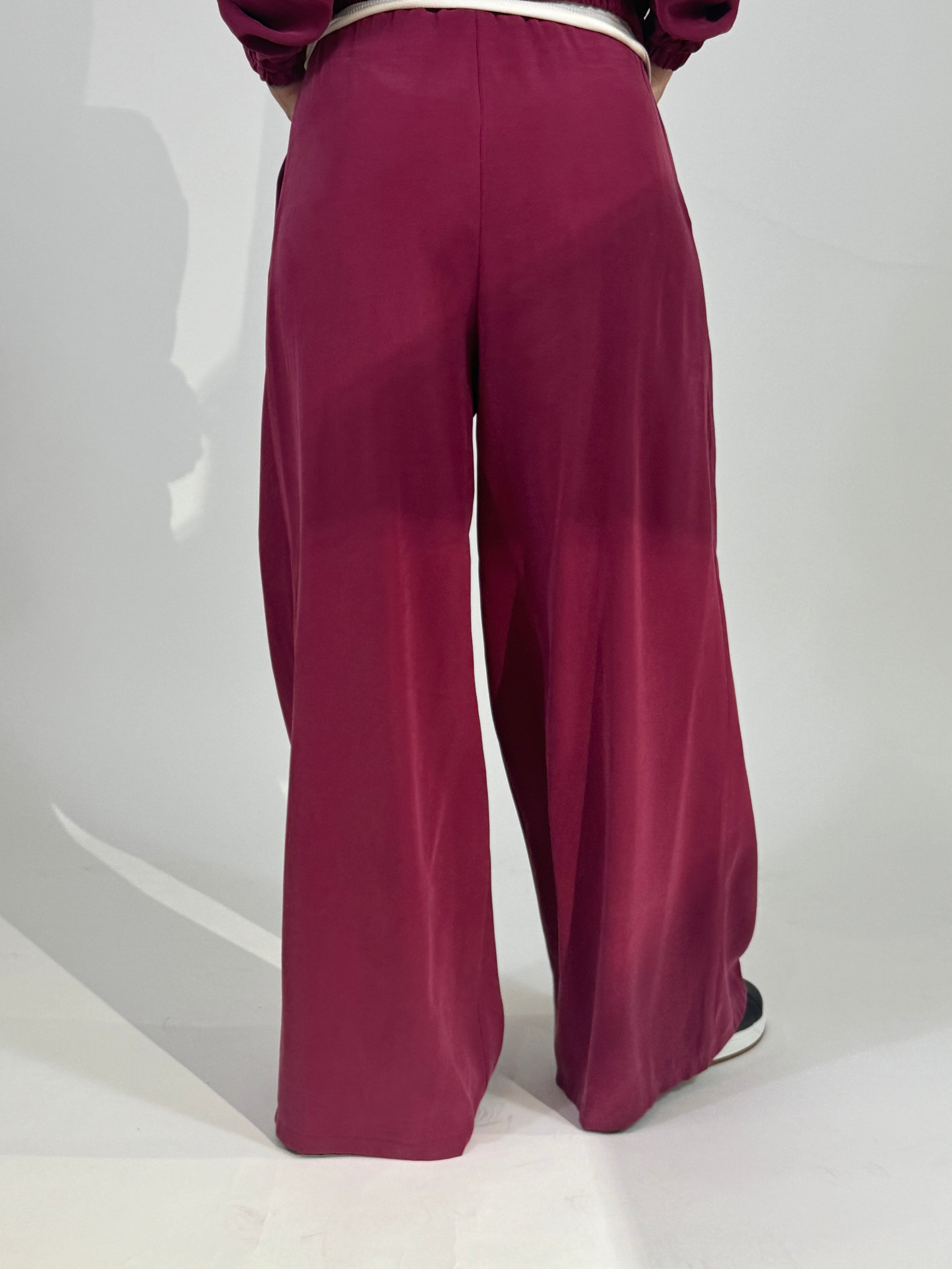 Pantalone ampio sottile con coulisse Kikisix