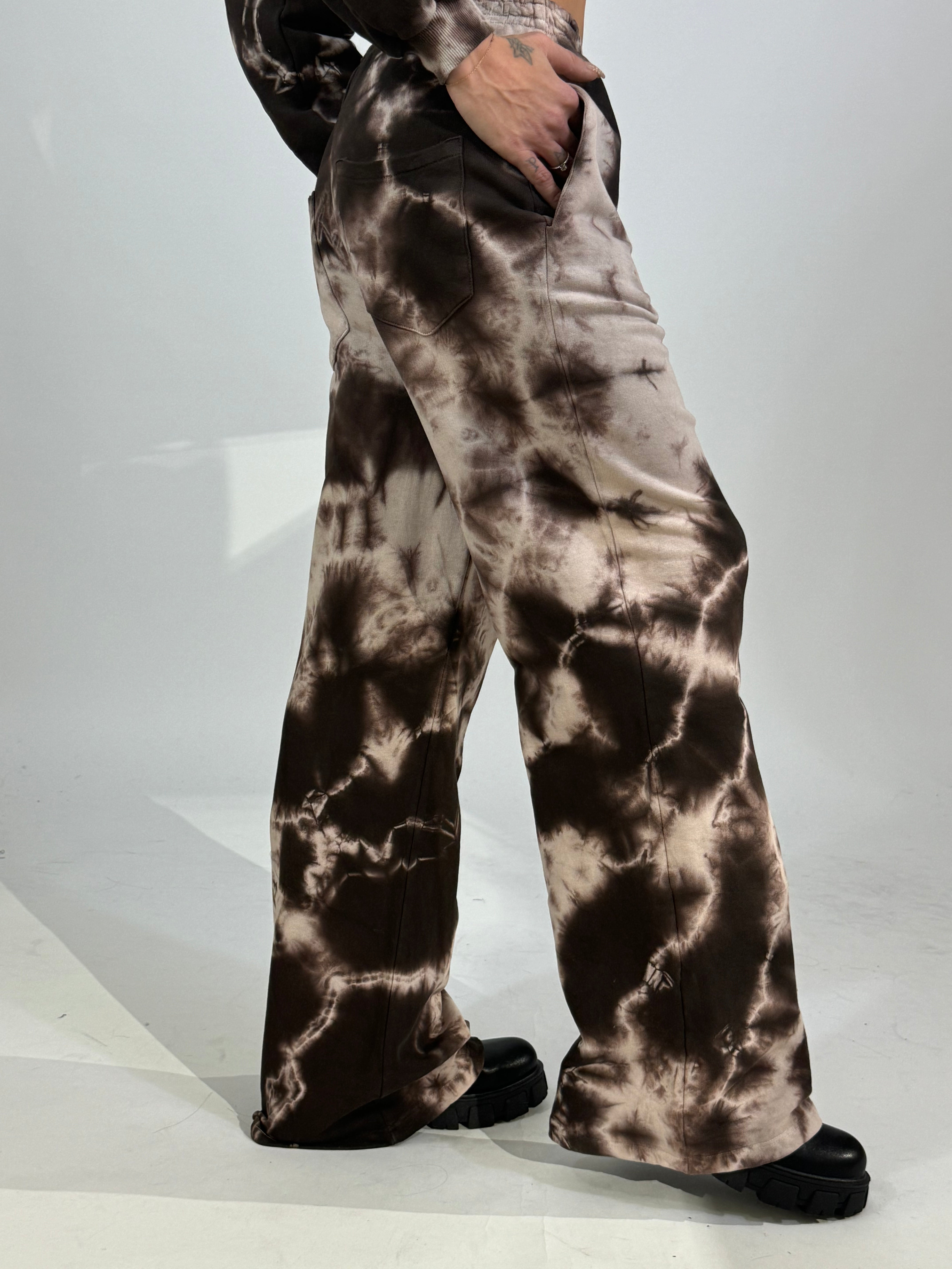 Pantalone garzato Kikisix effetto tie 'n' dye