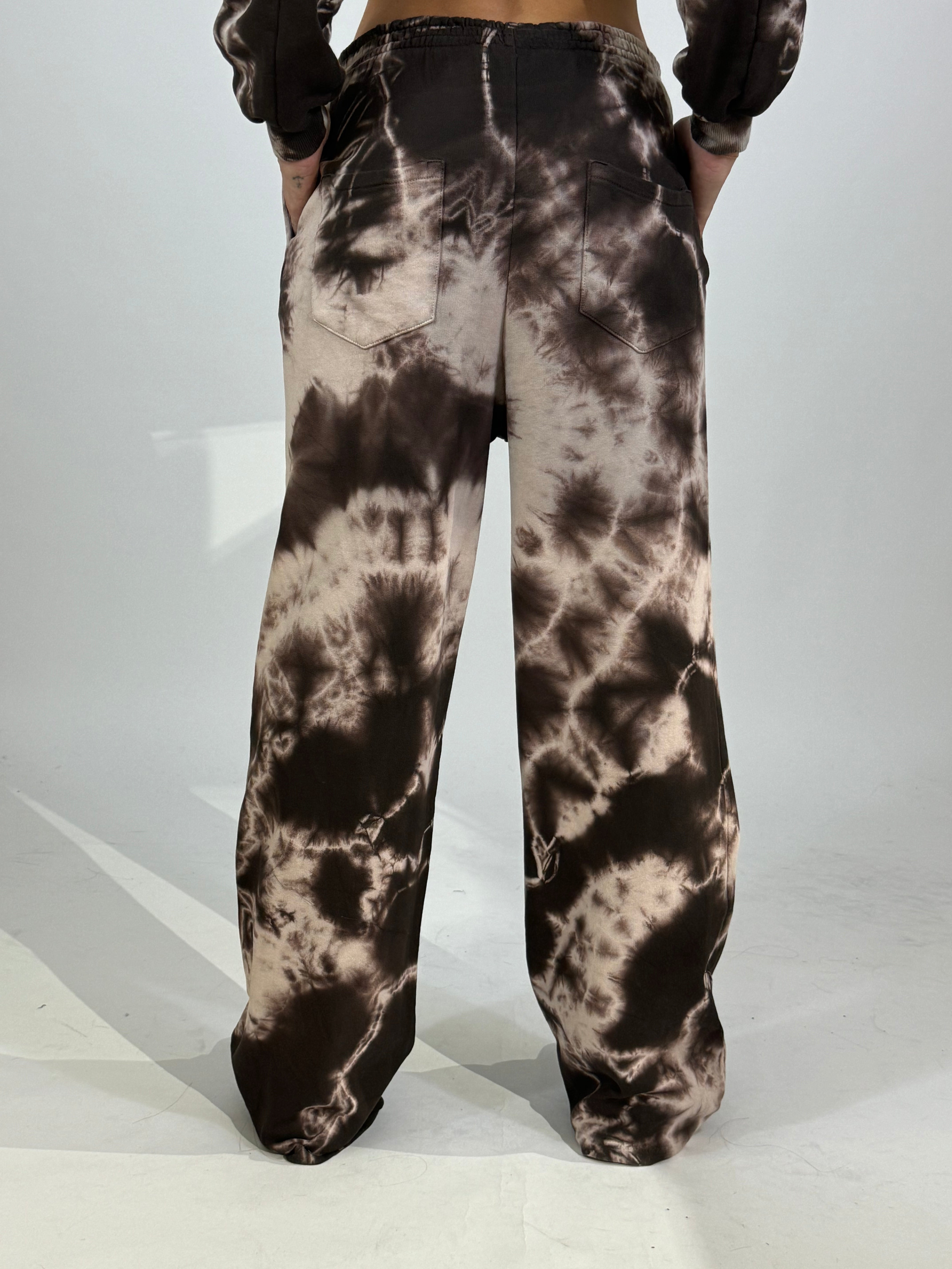 Pantalone garzato Kikisix effetto tie 'n' dye