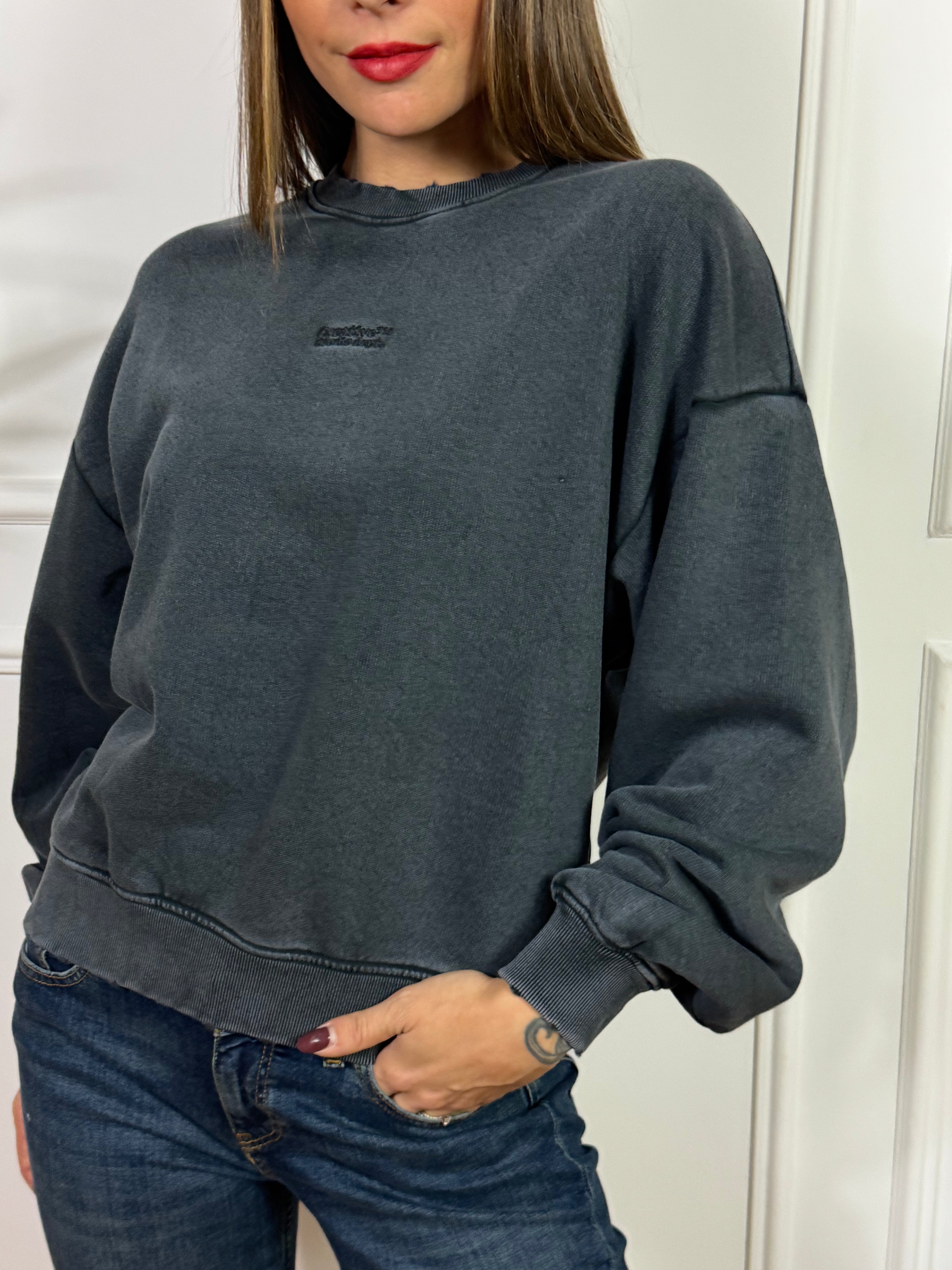 Felpa JJXX modello LIPPA LOOSE - lavaggio VINTAGE