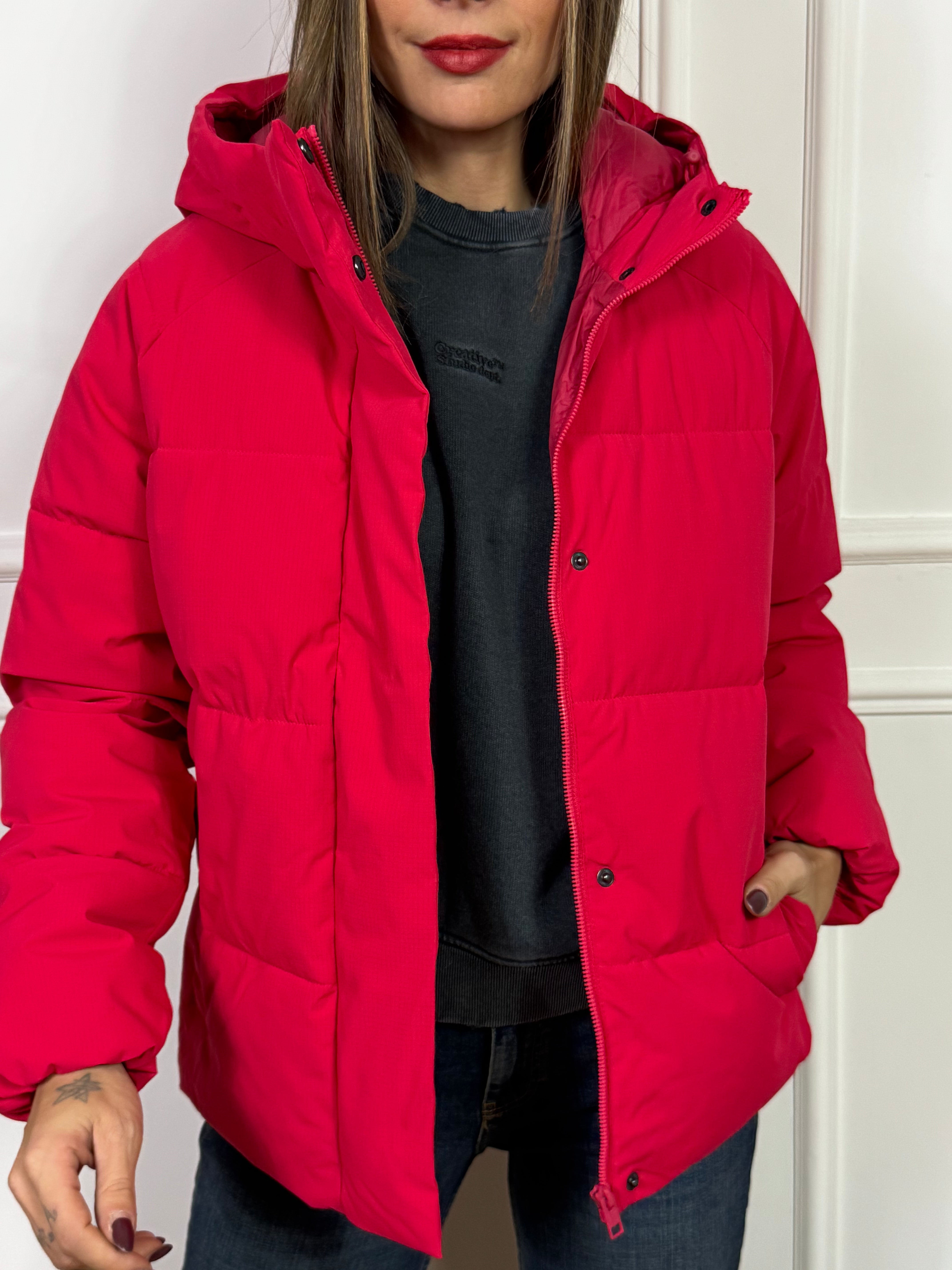 Giacca piumino GLOBAL PUFFER JJXX con CAPPUCCIO