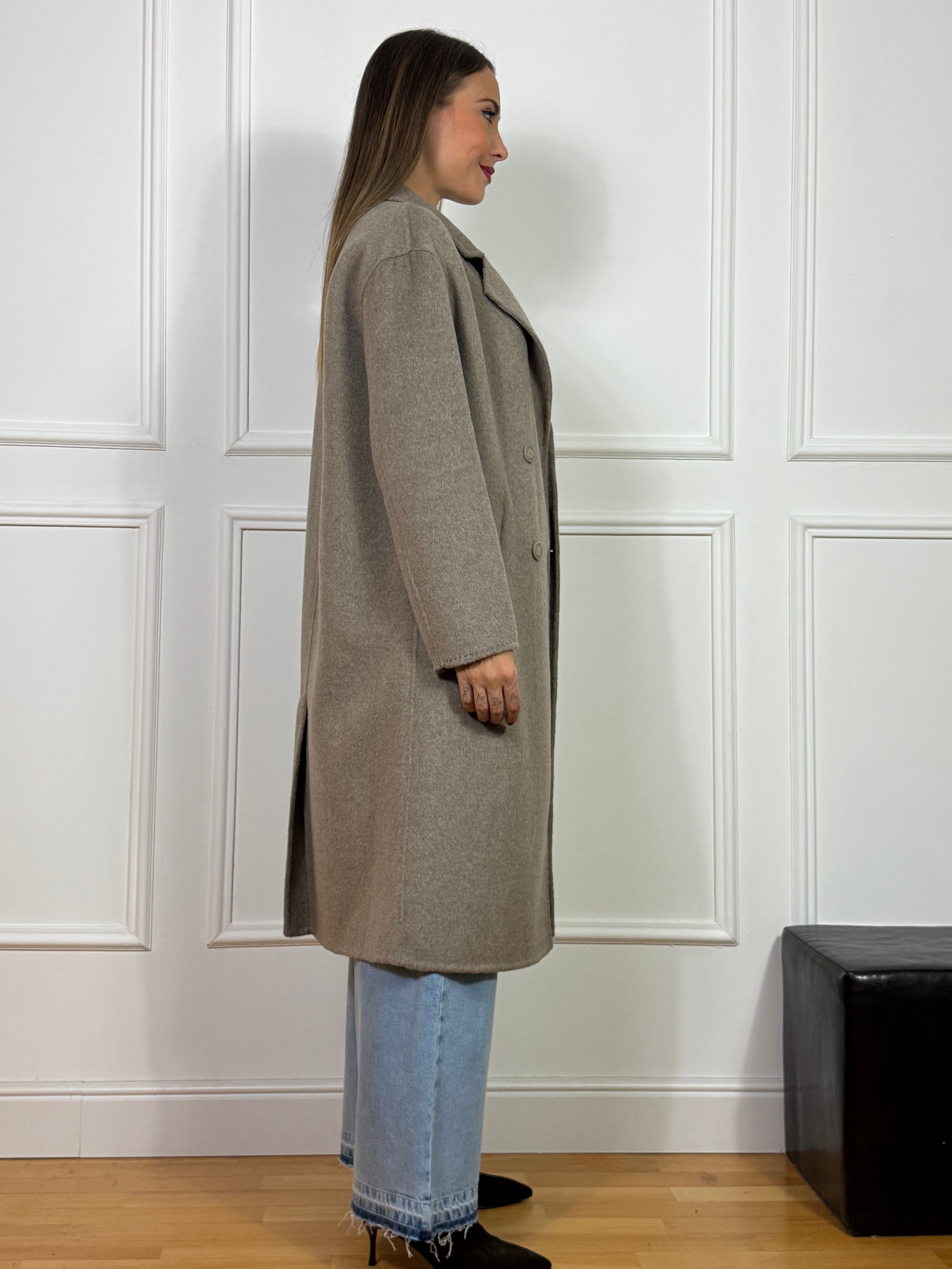 Cappotto lungo doppiopetto Have One rasato