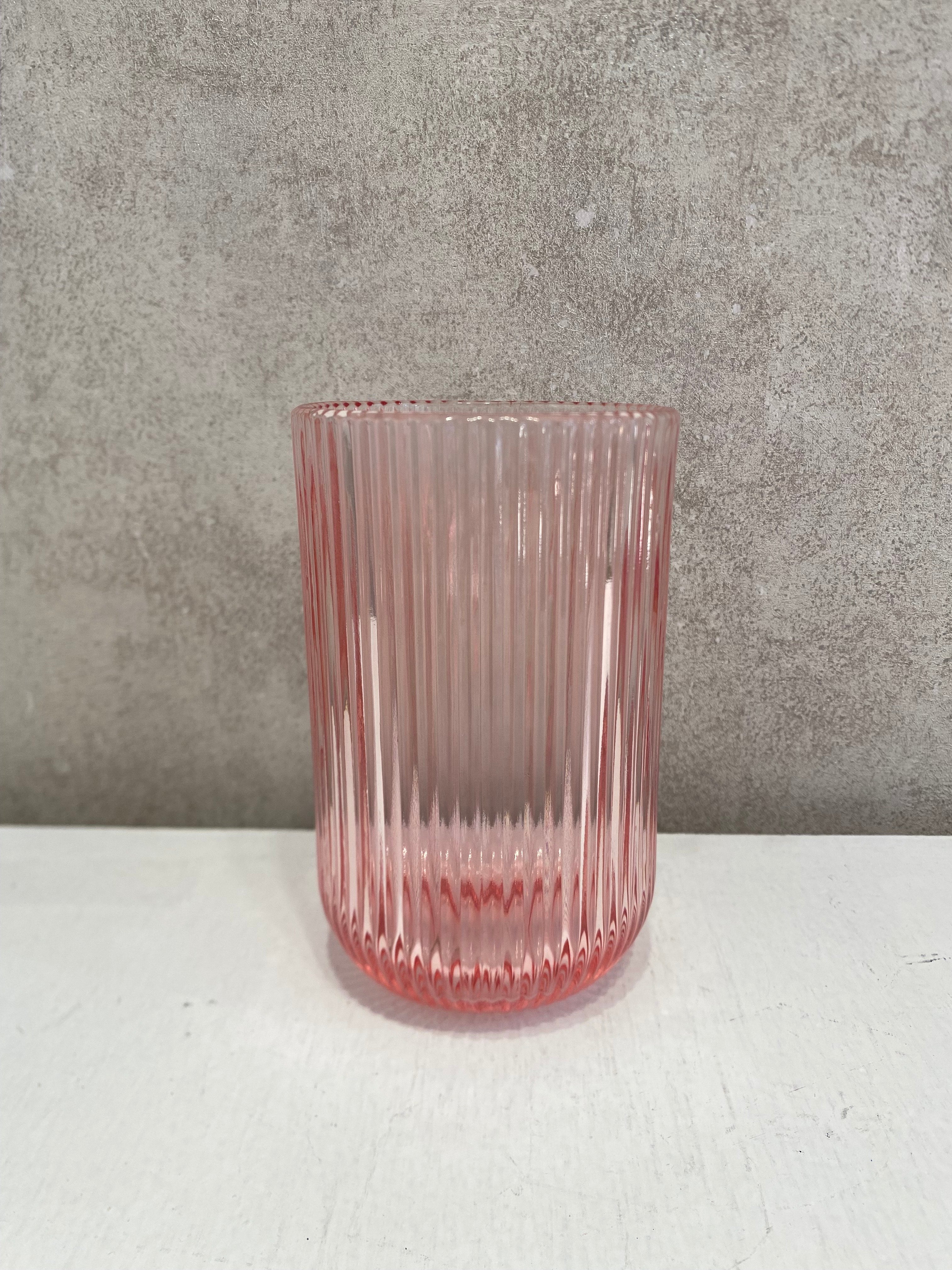 Bicchiere tumbler 4pz  h.12 RIGHE
