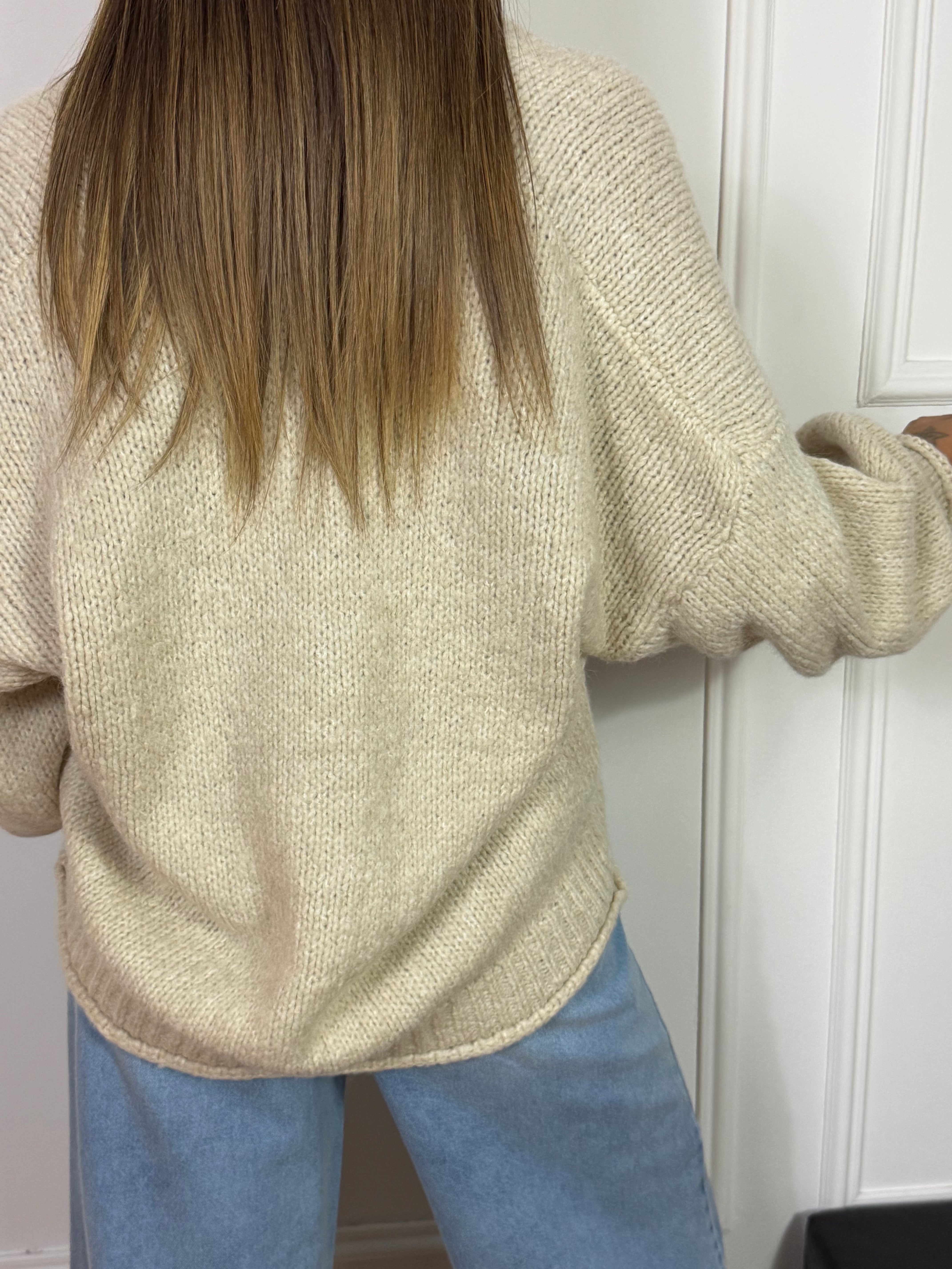 Cardigan OVER con bottoni Have One TINTA UNITA