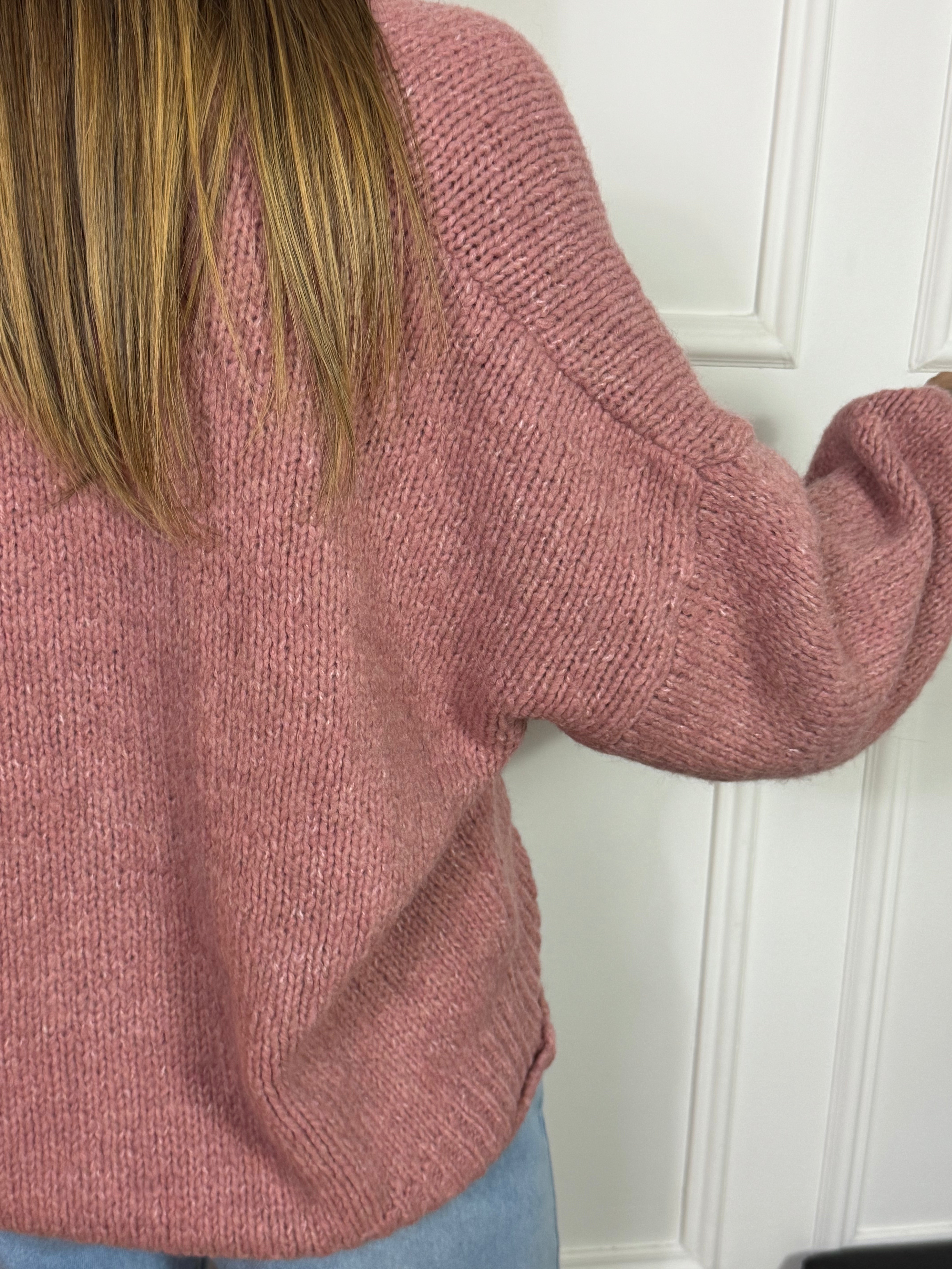 Cardigan OVER con bottoni Have One TINTA UNITA