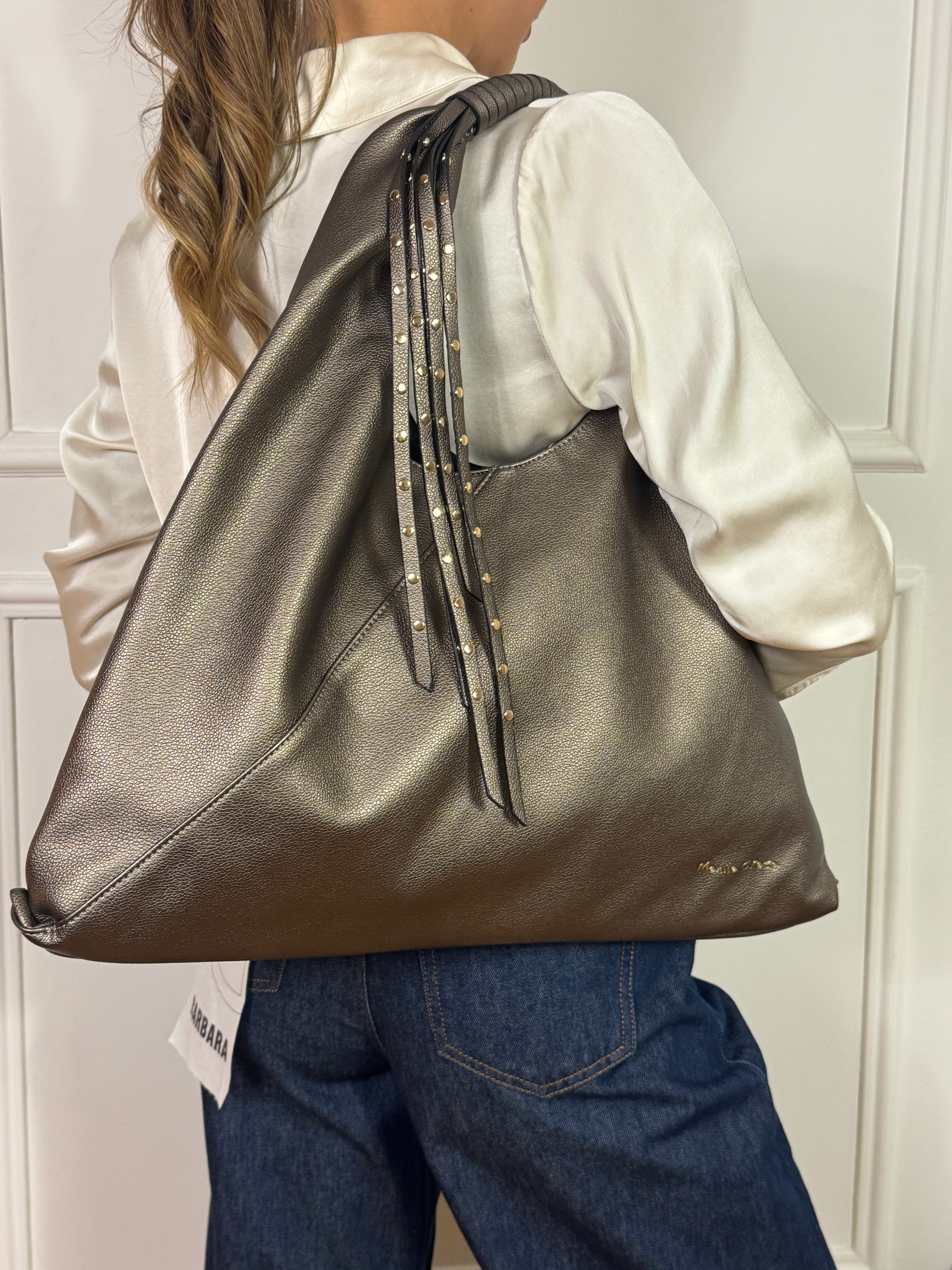 Borsa a sacca SAC BAG Manila Grace - FRANGE CON BORCHIE