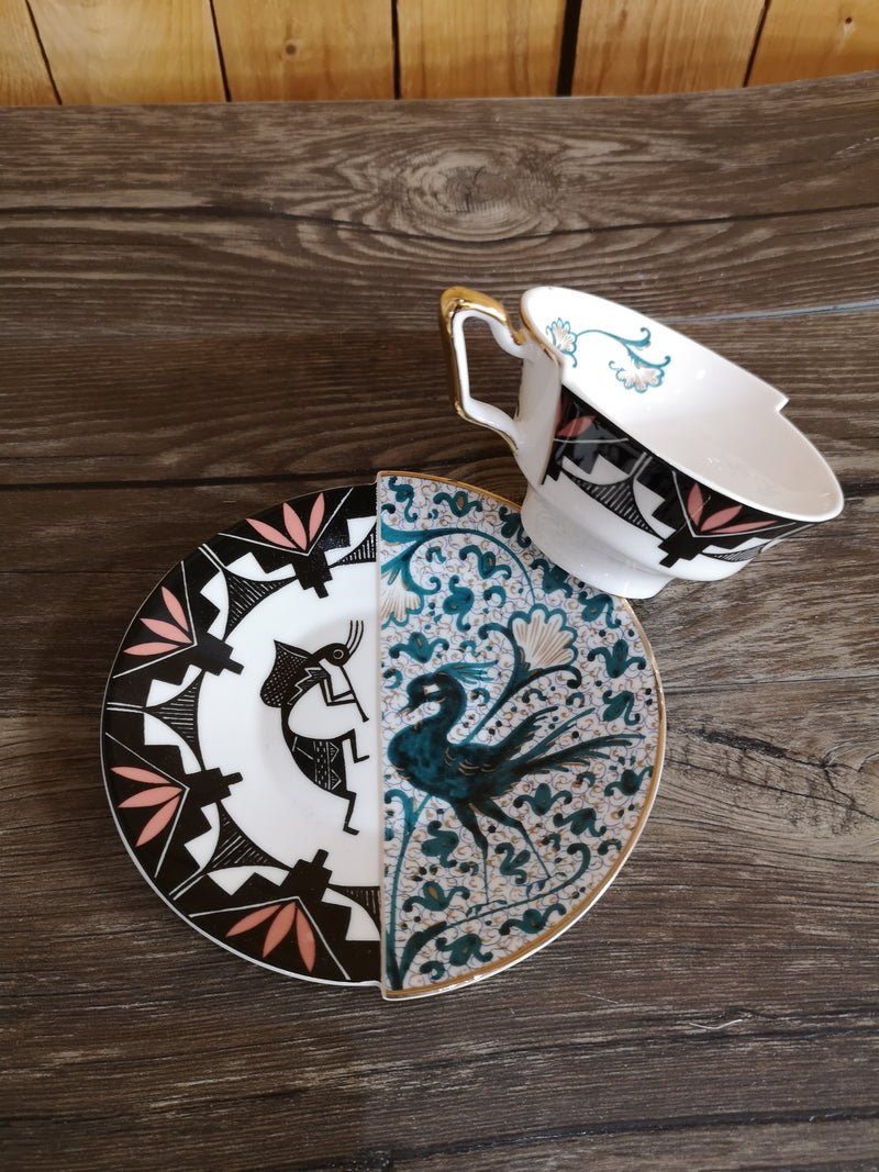 Tazza tea c/piatto ASPERO HYBRID SELETTI