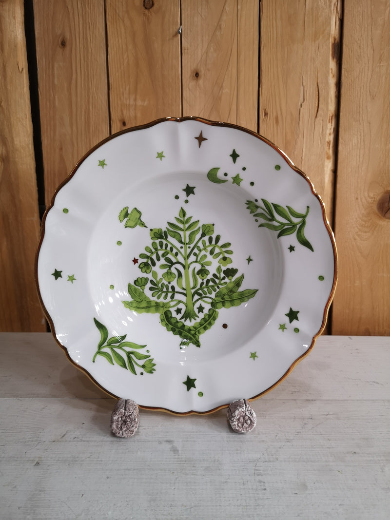 Piatto fondo floreale 23cm FUNKY TABLE